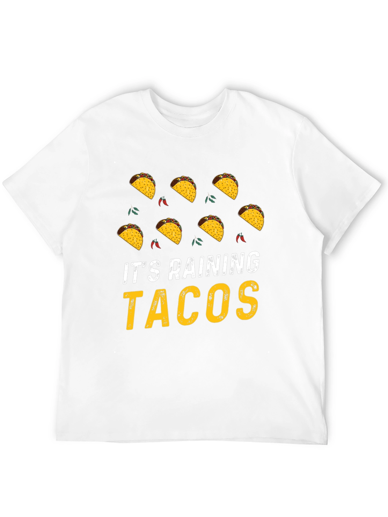 Black It's Raining Tacos Graphic T-Shirt view 12