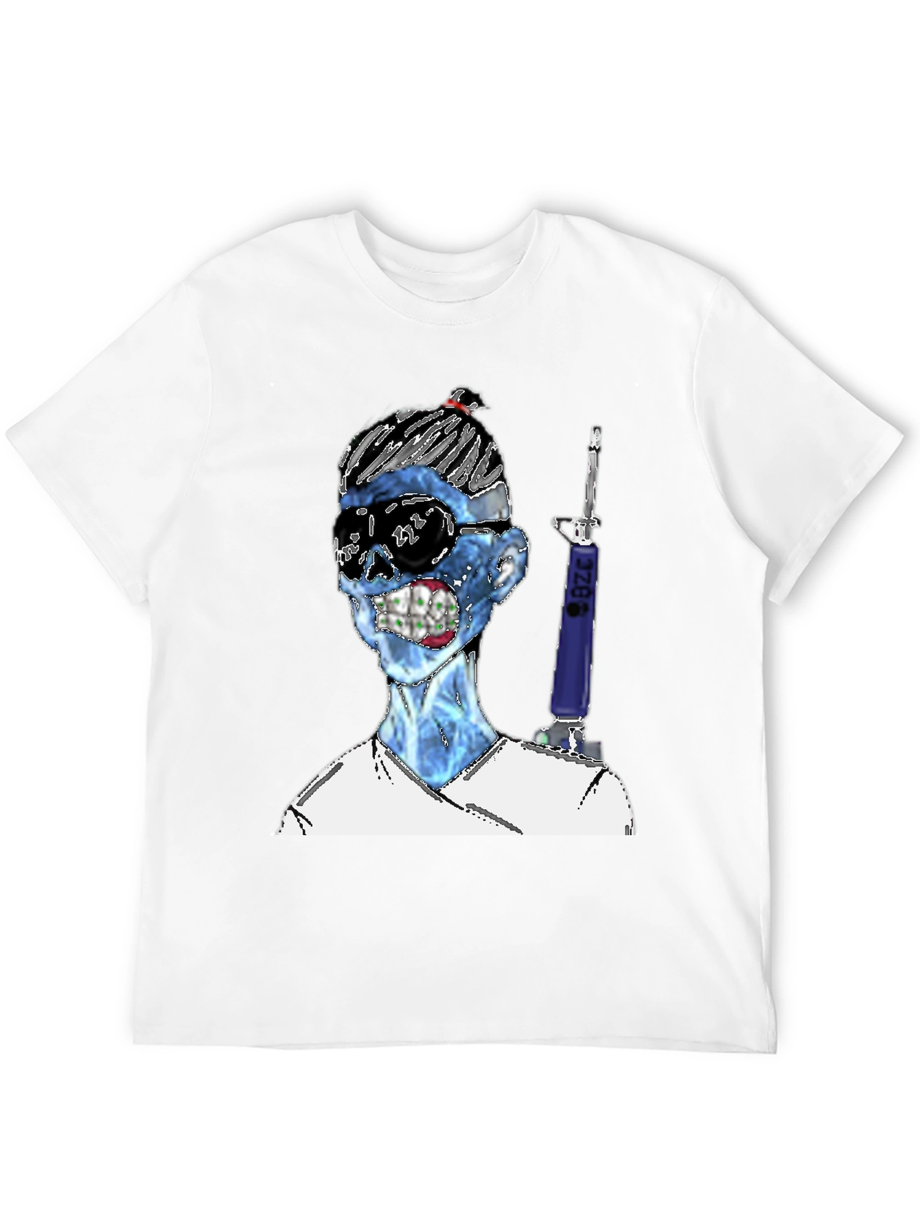 Black Zombie Nurse Graphic T-Shirt - Unique Design view 12