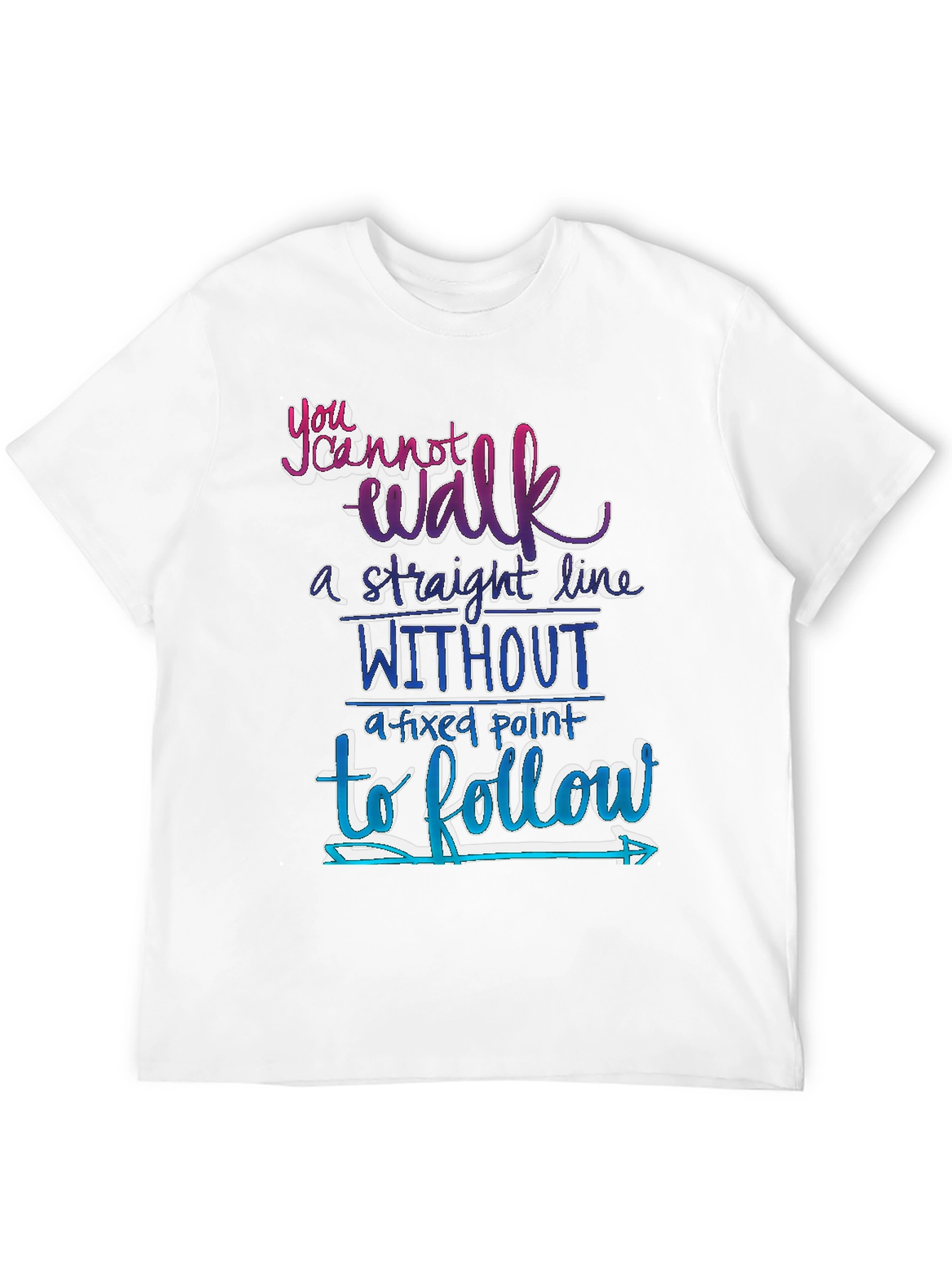 Black Motivational Graphic T-Shirt: Follow Your Path view 12