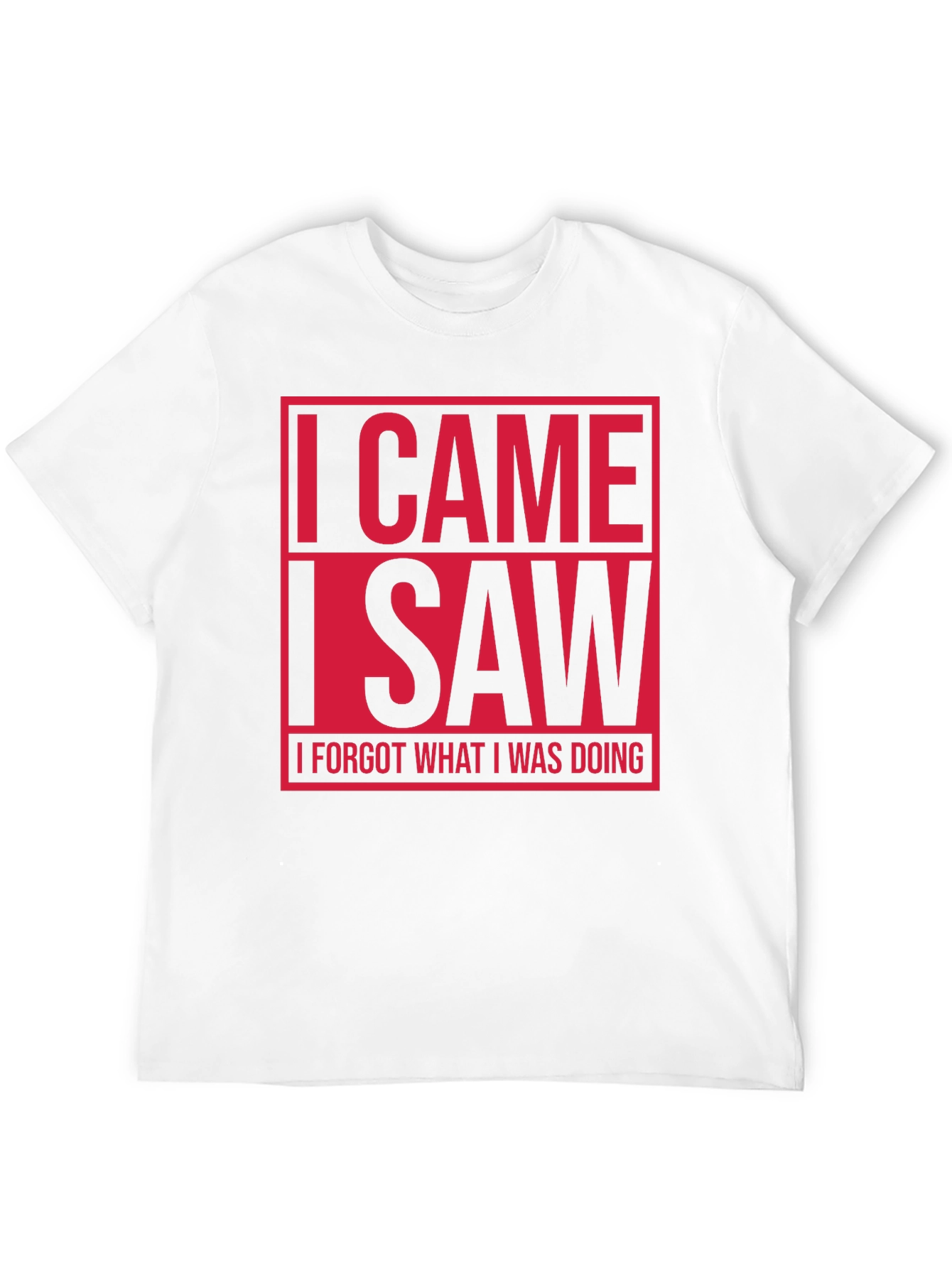 Black Funny I Came I Saw T-Shirt view 12