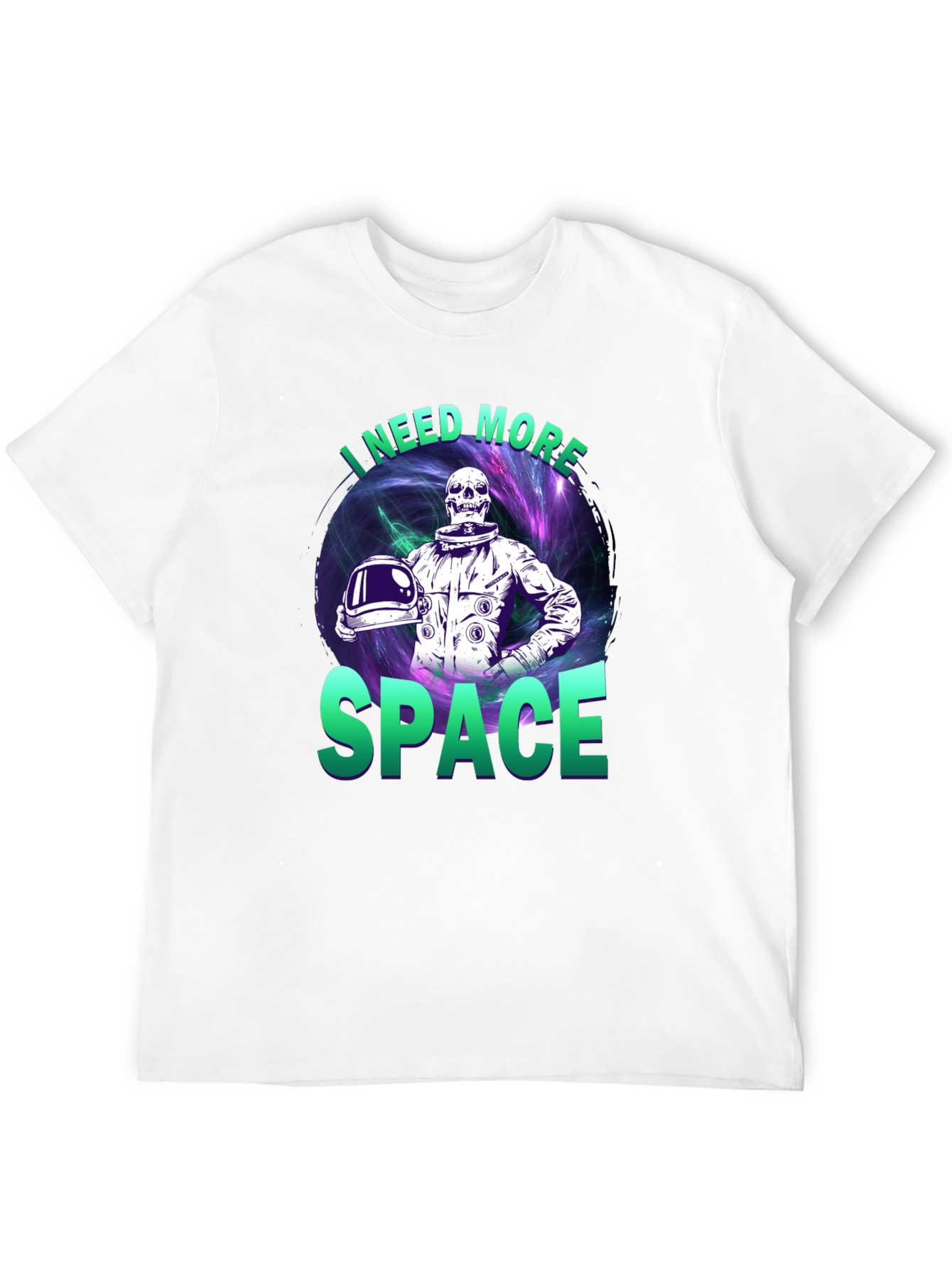 Black I Need More Space T-Shirt view 12