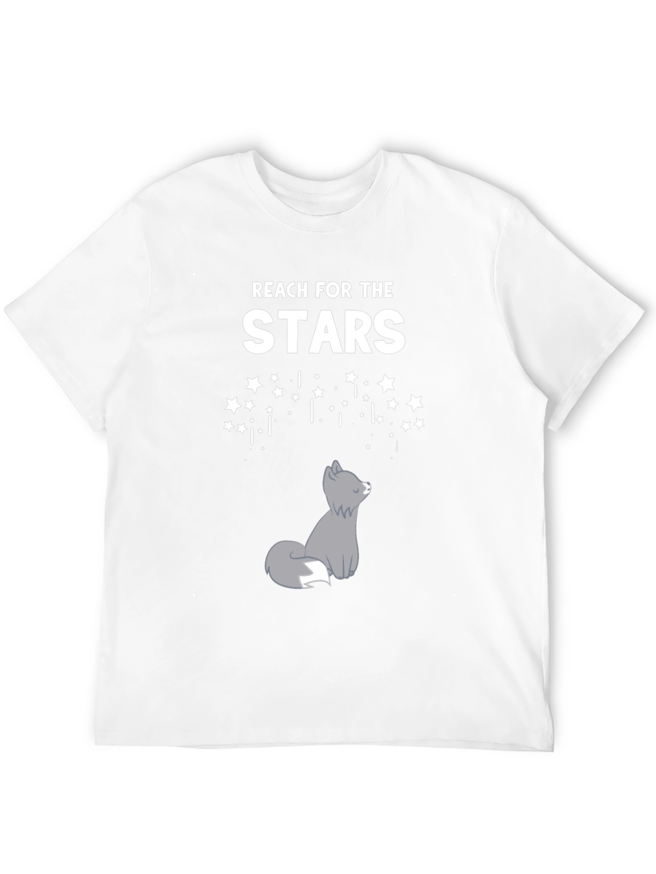 Black Reach for the Stars Wolf Graphic Tee view 12