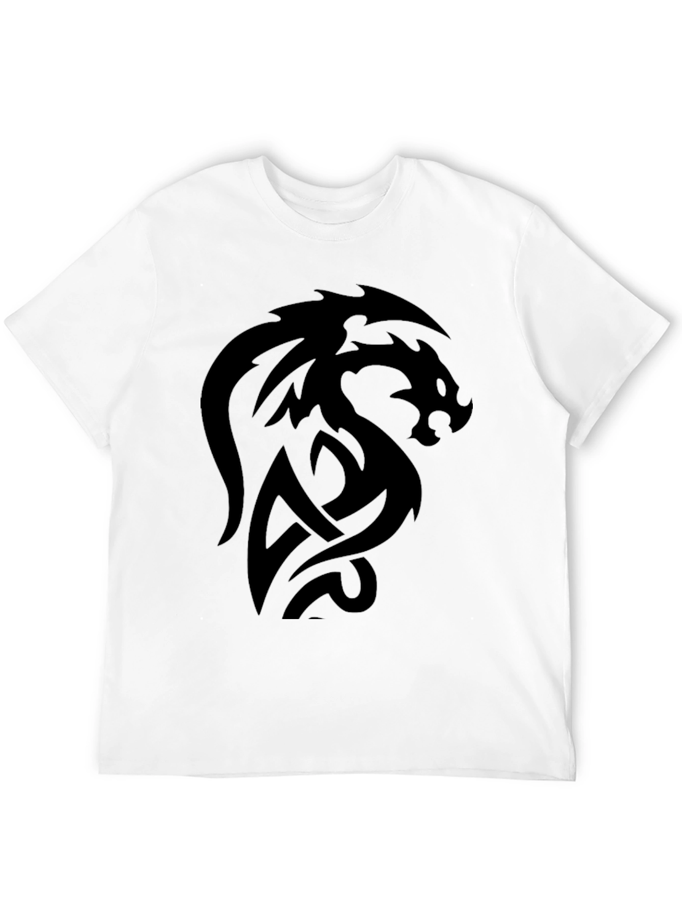 Black Dragon Graphic Black T-Shirt - Men's Short Sleeve view 12