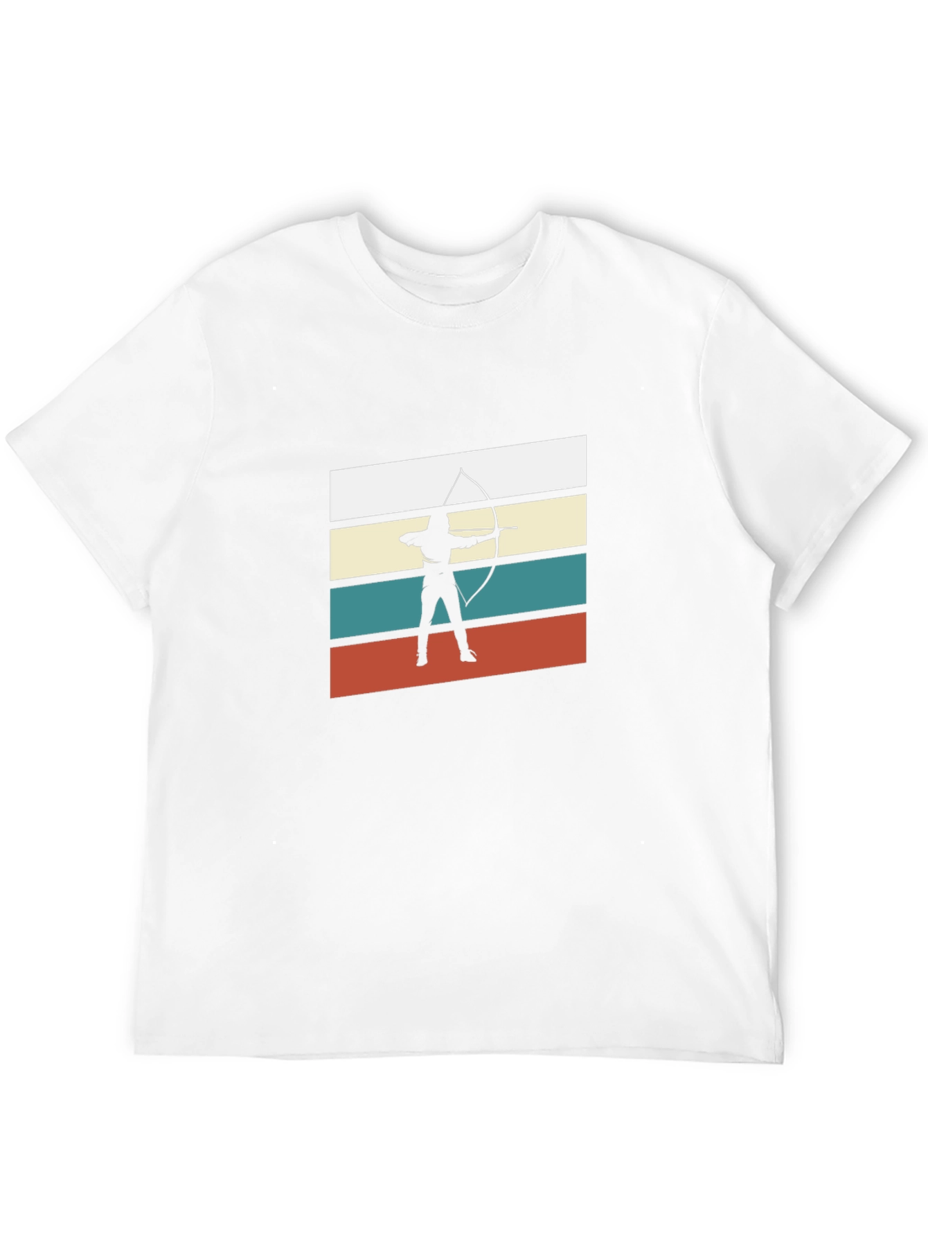 Black Archery Retro T-Shirt - Black Cotton Tee view 12