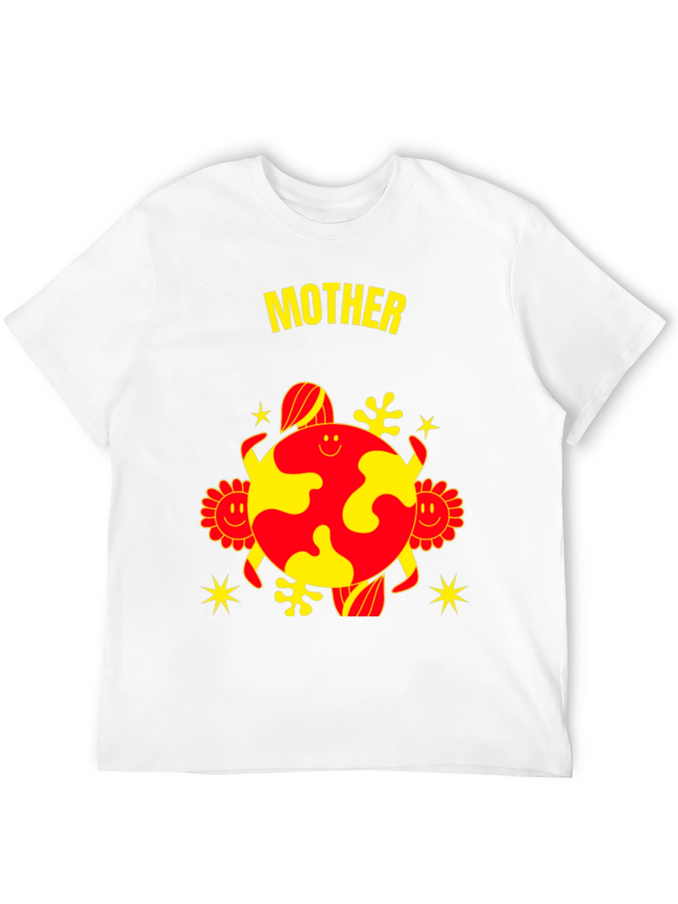 Black Mother Earth Graphic Tee - Black Cotton Blend view 12