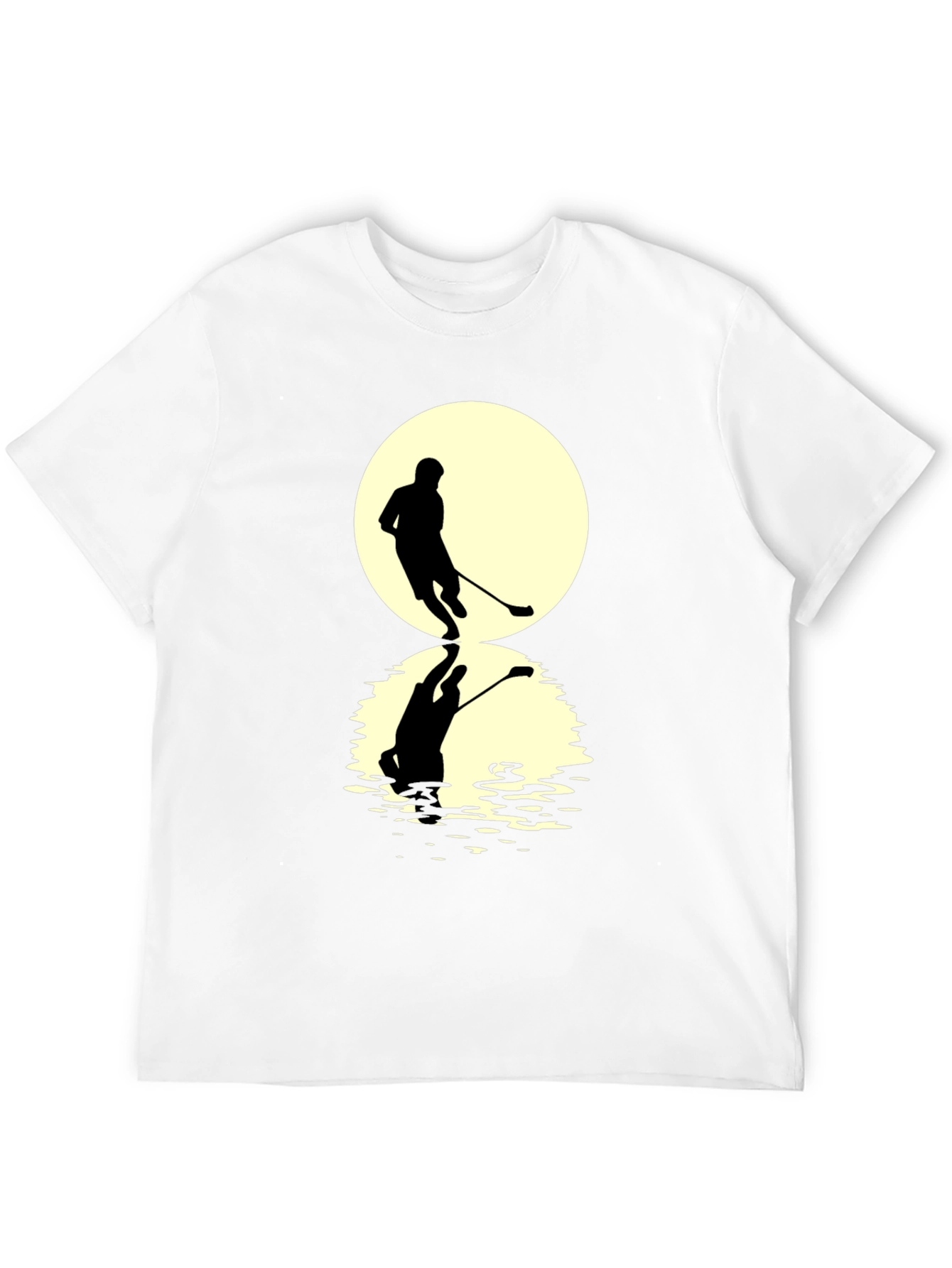 Black Hockey Player Graphic T-Shirt view 12