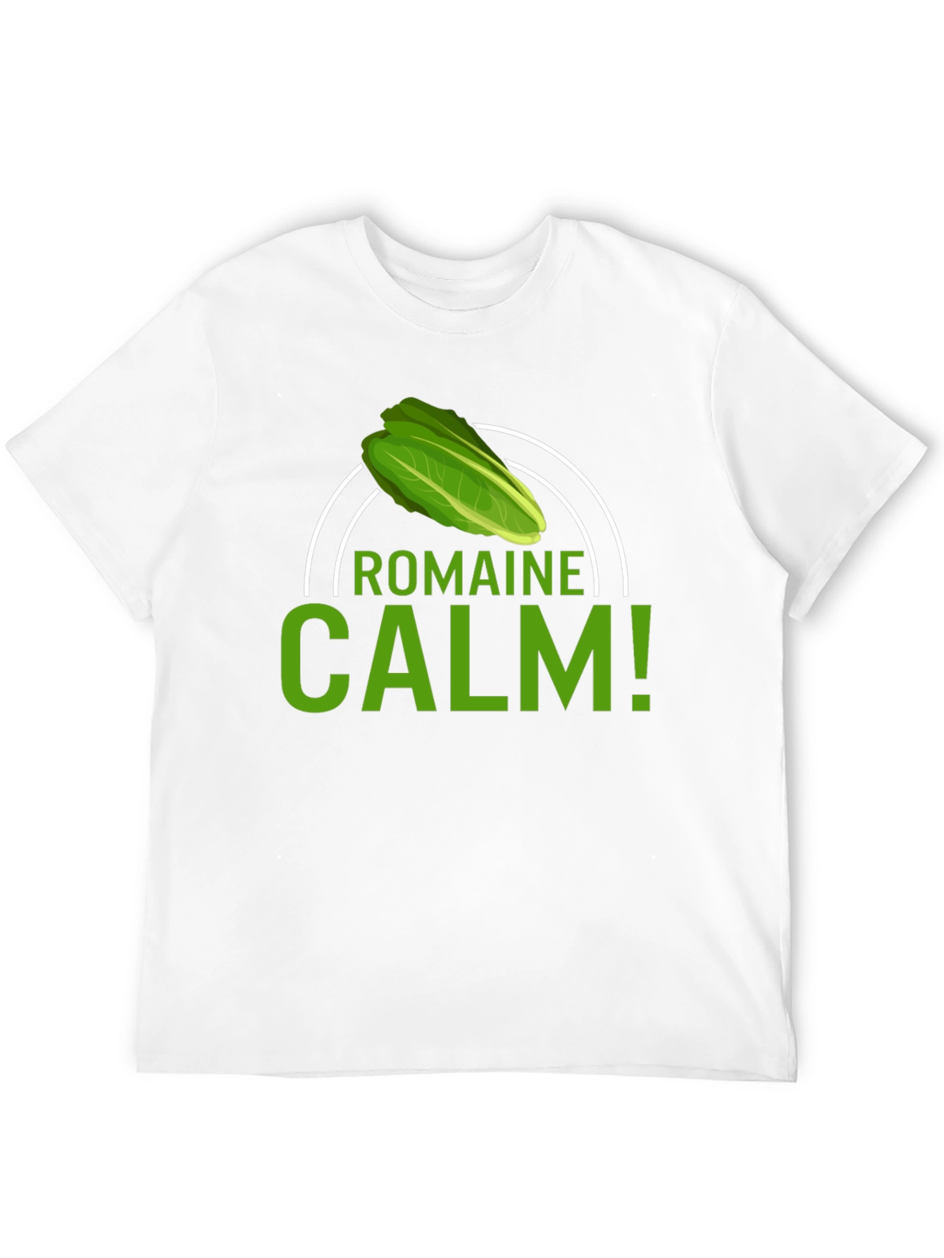 Black Romaine Calm T-Shirt - Funny Foodie Tee view 12