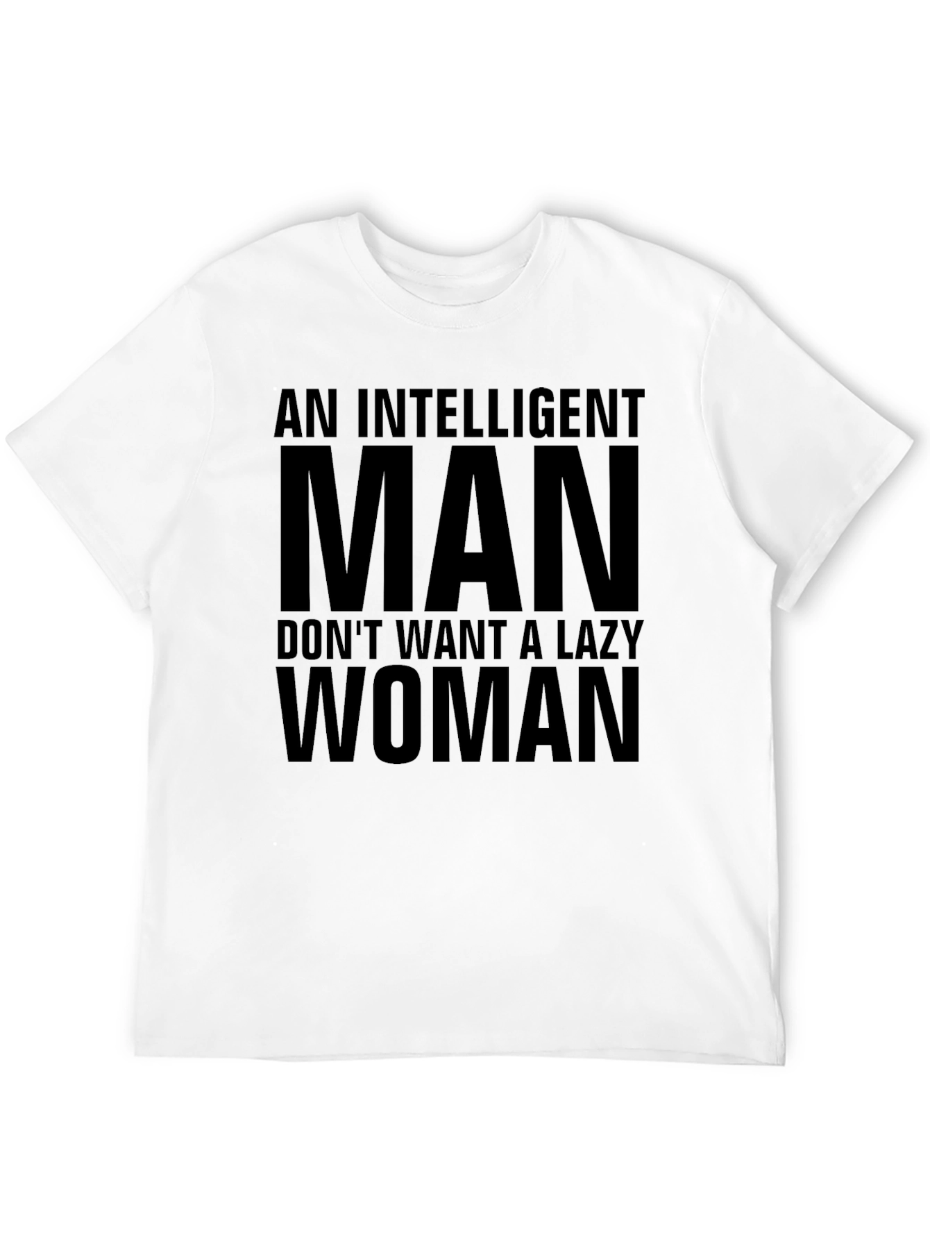 Black Intelligent Man T-Shirt: Funny Slogan Tee view 12