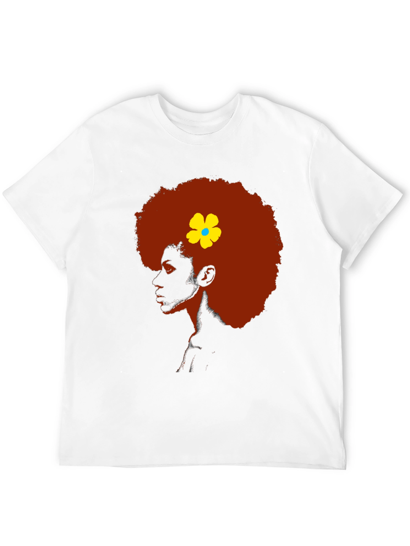 Afro Flower Power Graphic T-Shirt - 12