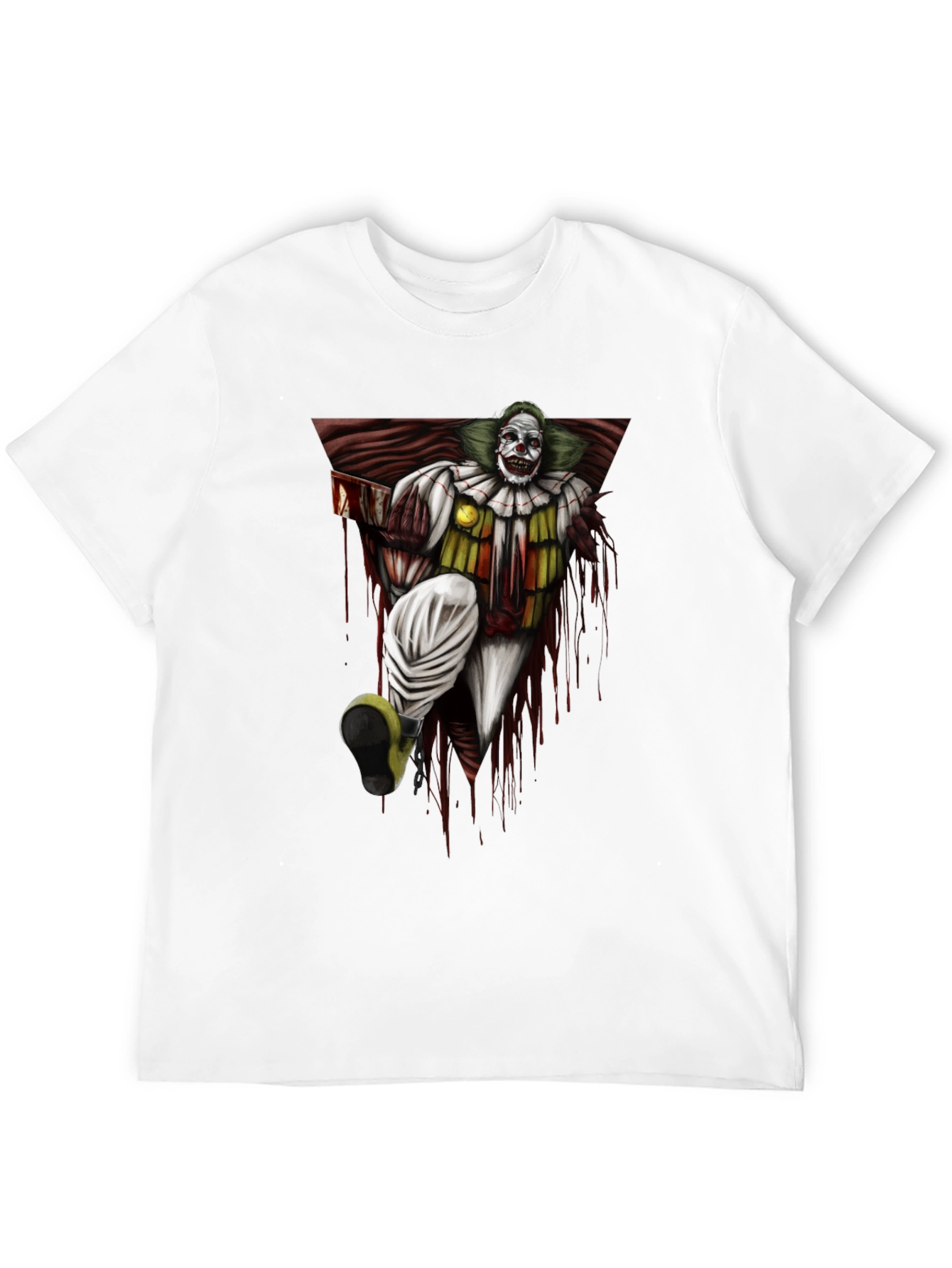 Black Killer Clown Graphic Tee - Horror T-Shirt view 12