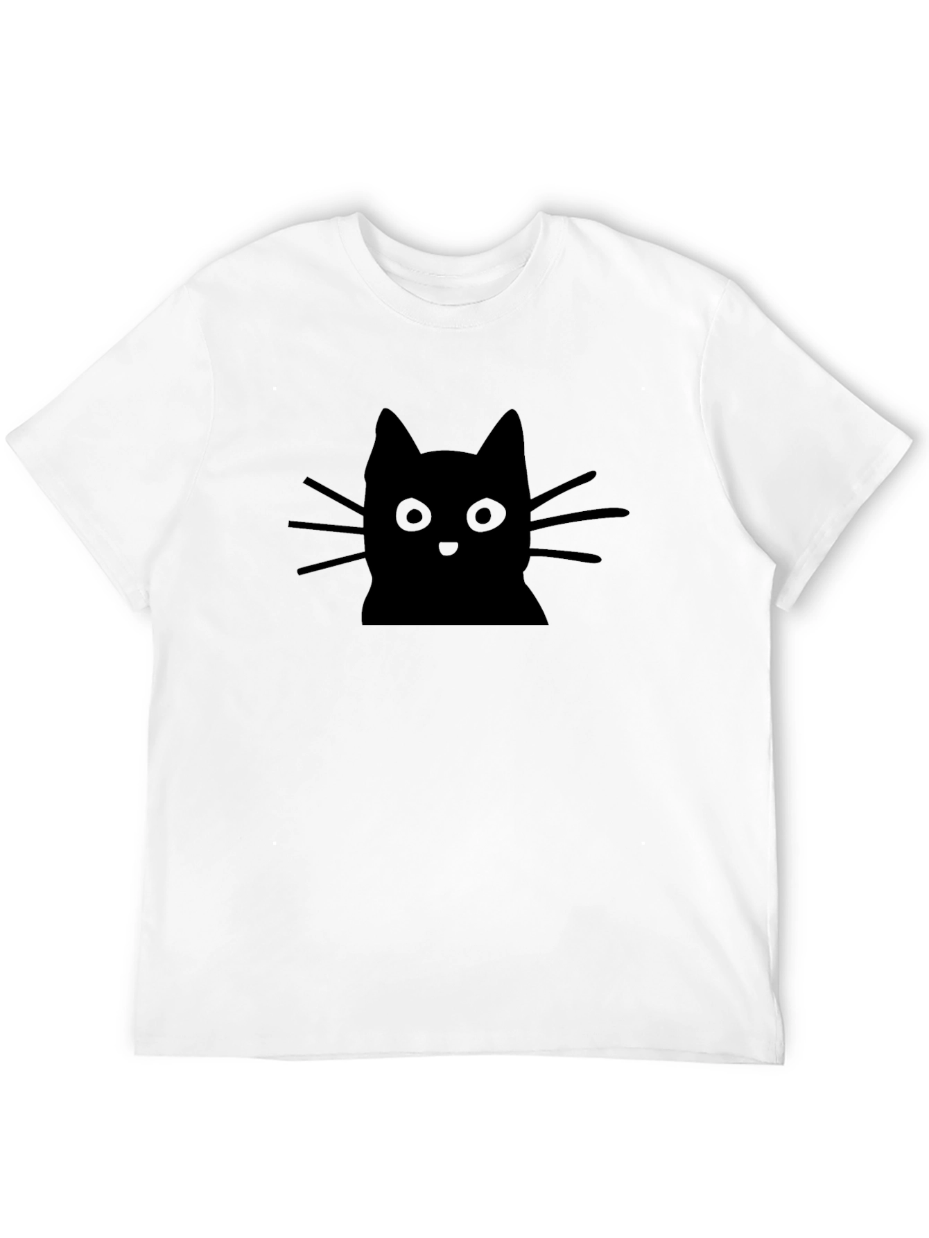 Black Black Cat Graphic Tee - Soft Cotton Blend view 12