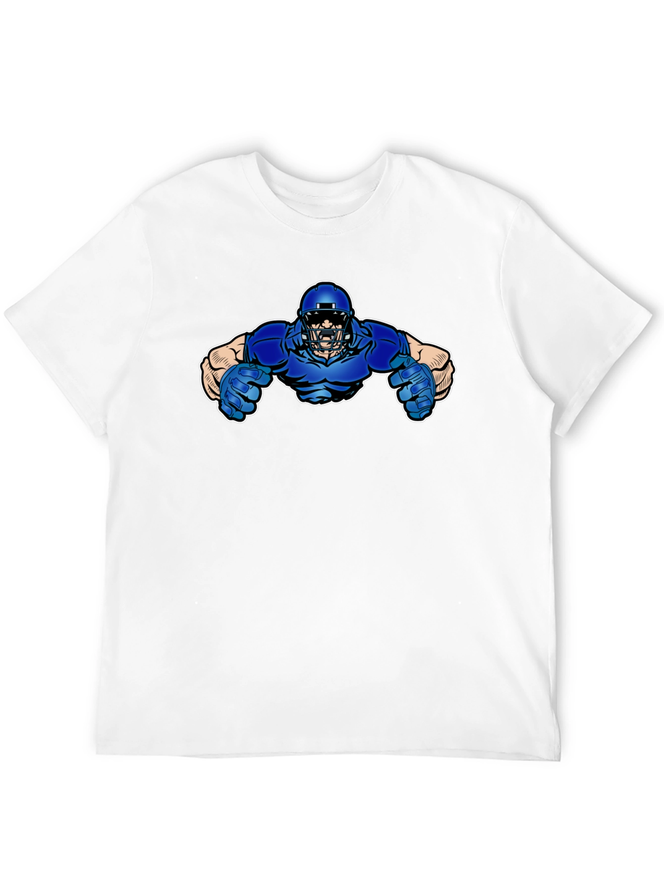 Black Football Player Graphic T-Shirt view 12