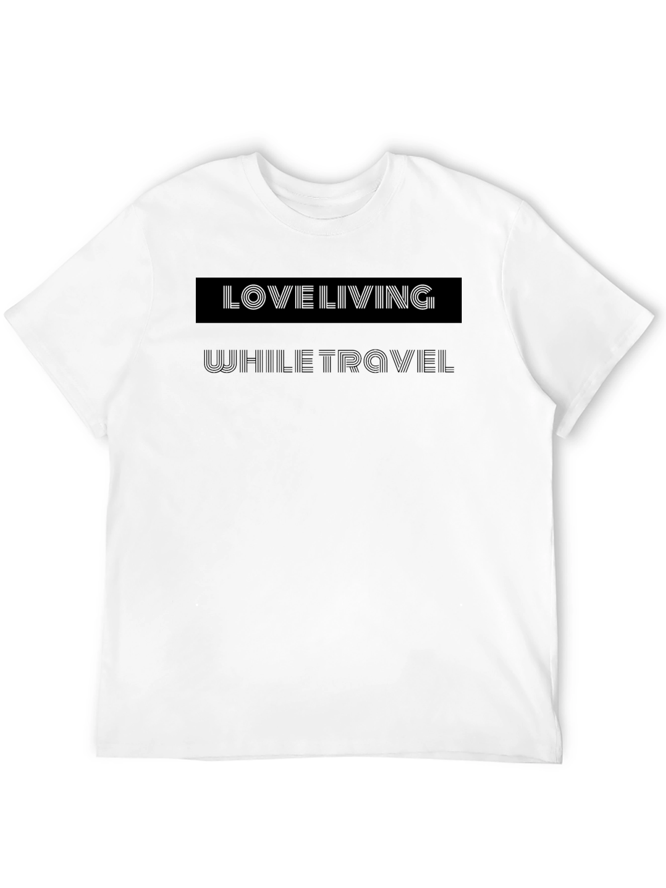 Black Love Living While Travel Graphic Tee - Unisex view 12
