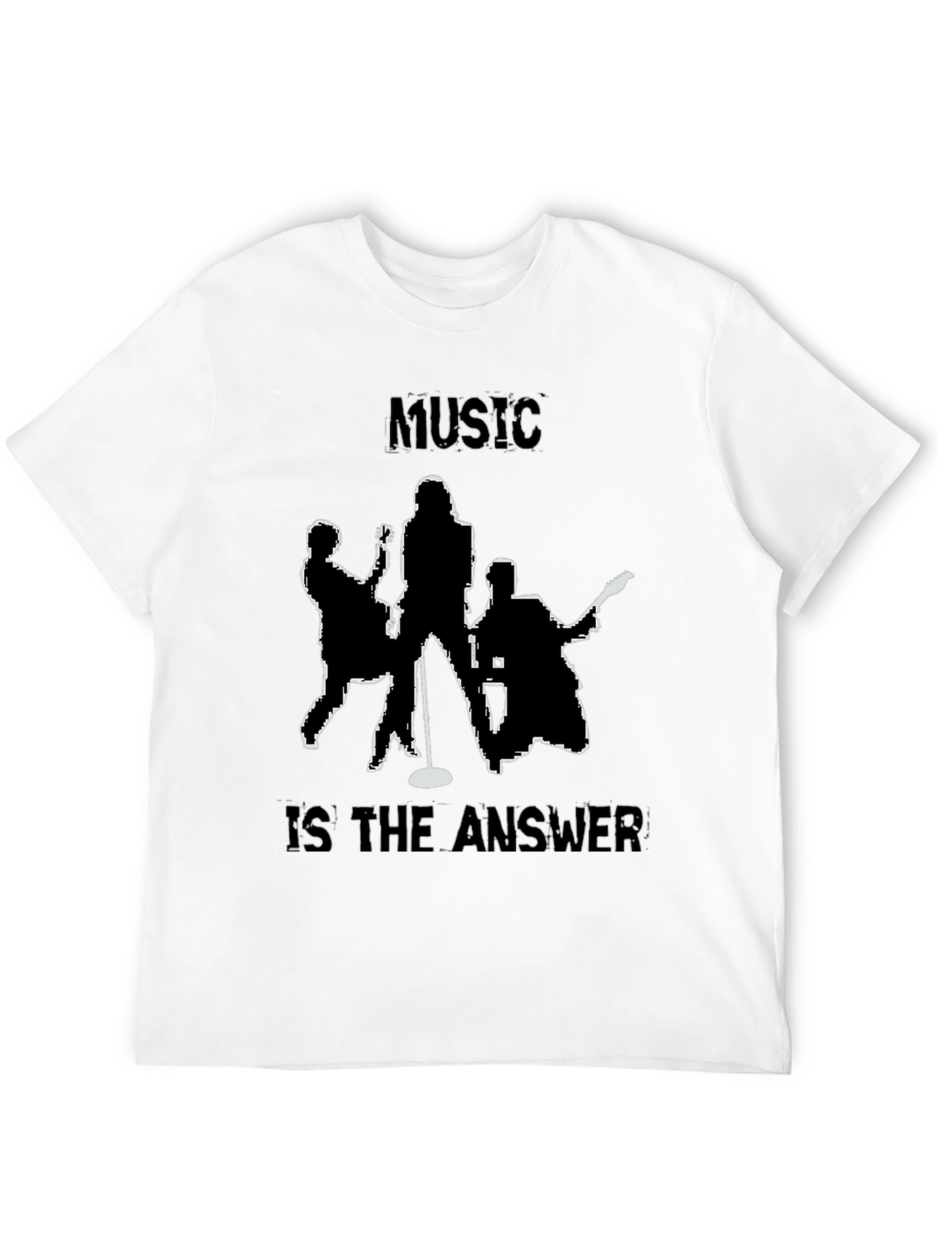 Black Music is the Answer Tee - Band Silhouette T-Shirt view 12