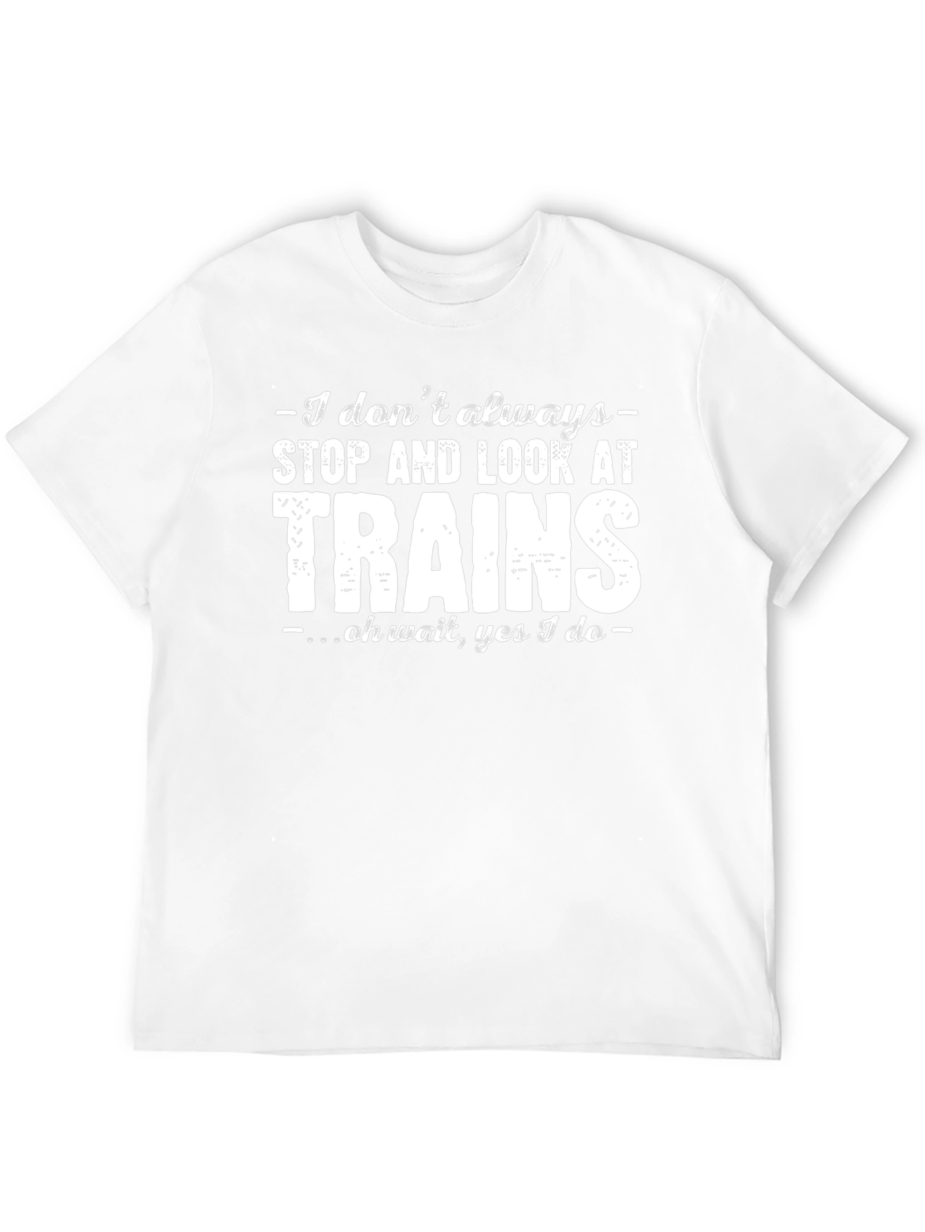 Black Train Enthusiast Graphic Tee - Funny Slogan T-Shirt view 12