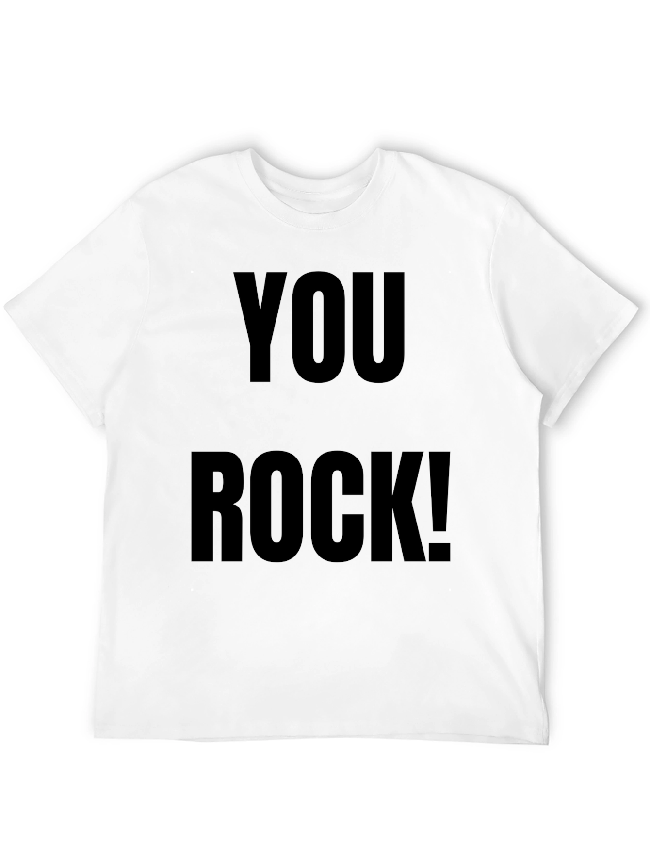 Black You Rock! Graphic Tee - Trendy Black Cotton T-Shirt view 12