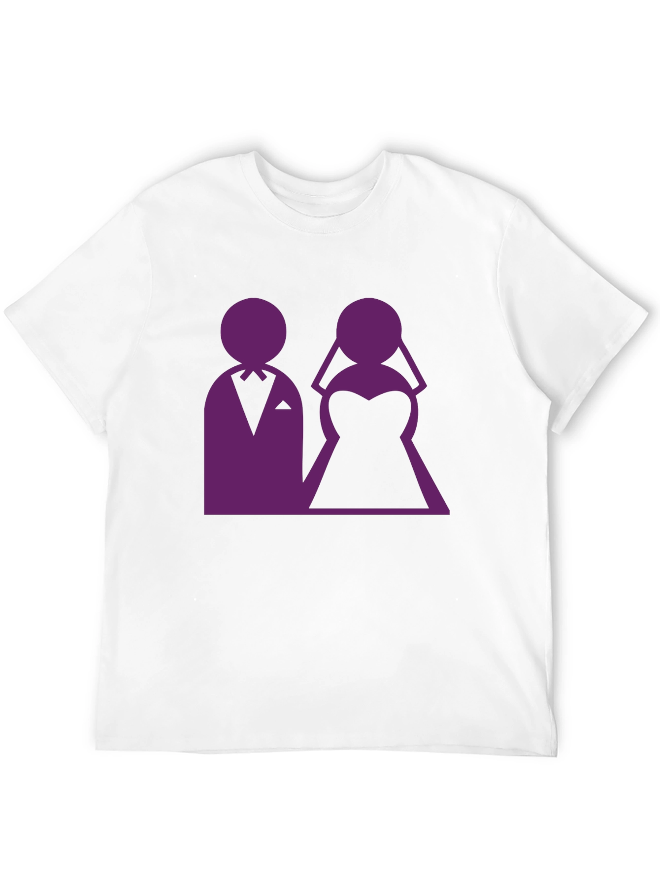 Black Wedding Couple Graphic Tee - Black view 12