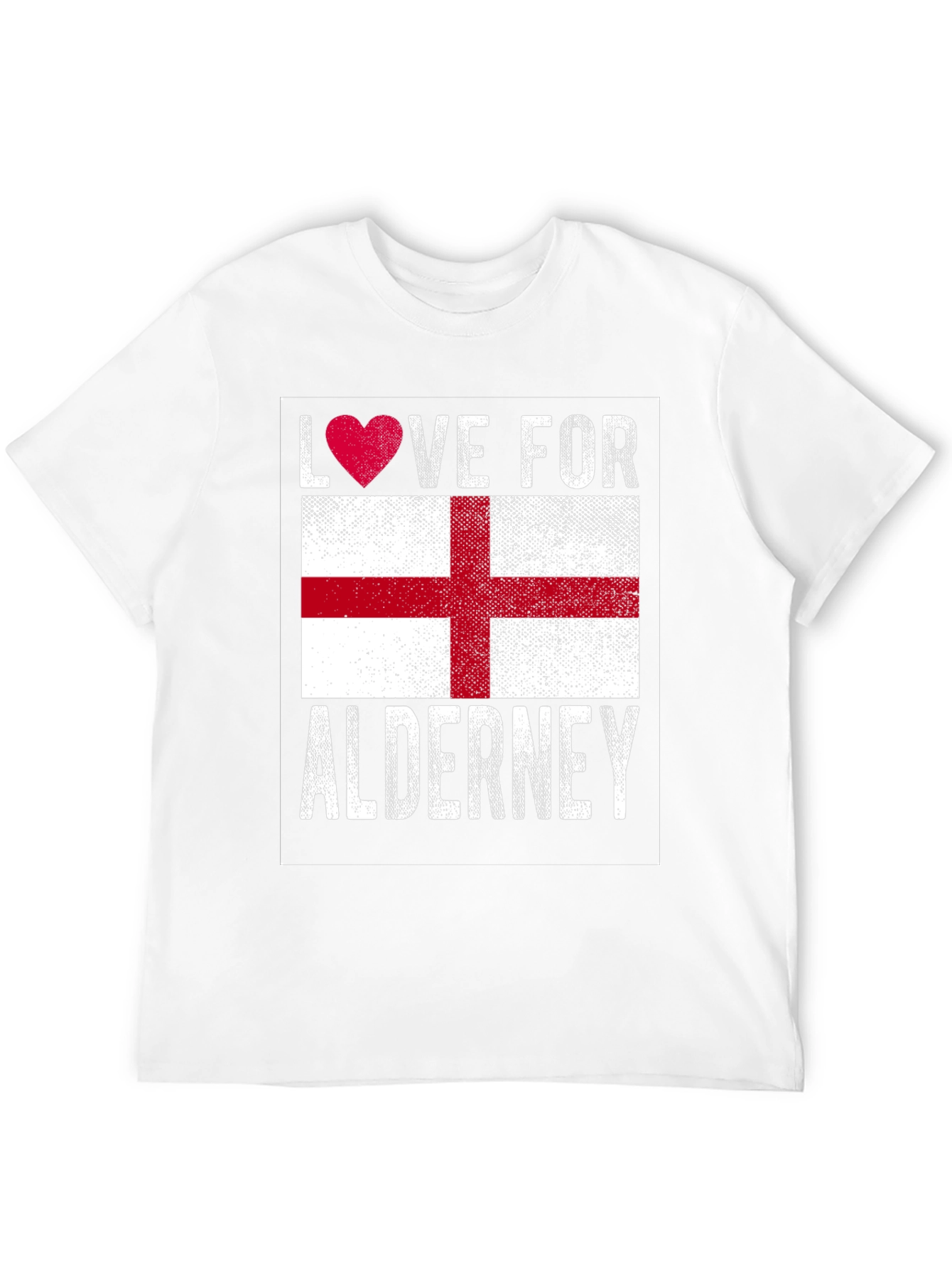 Black Love for Alderney Flag T-Shirt view 12