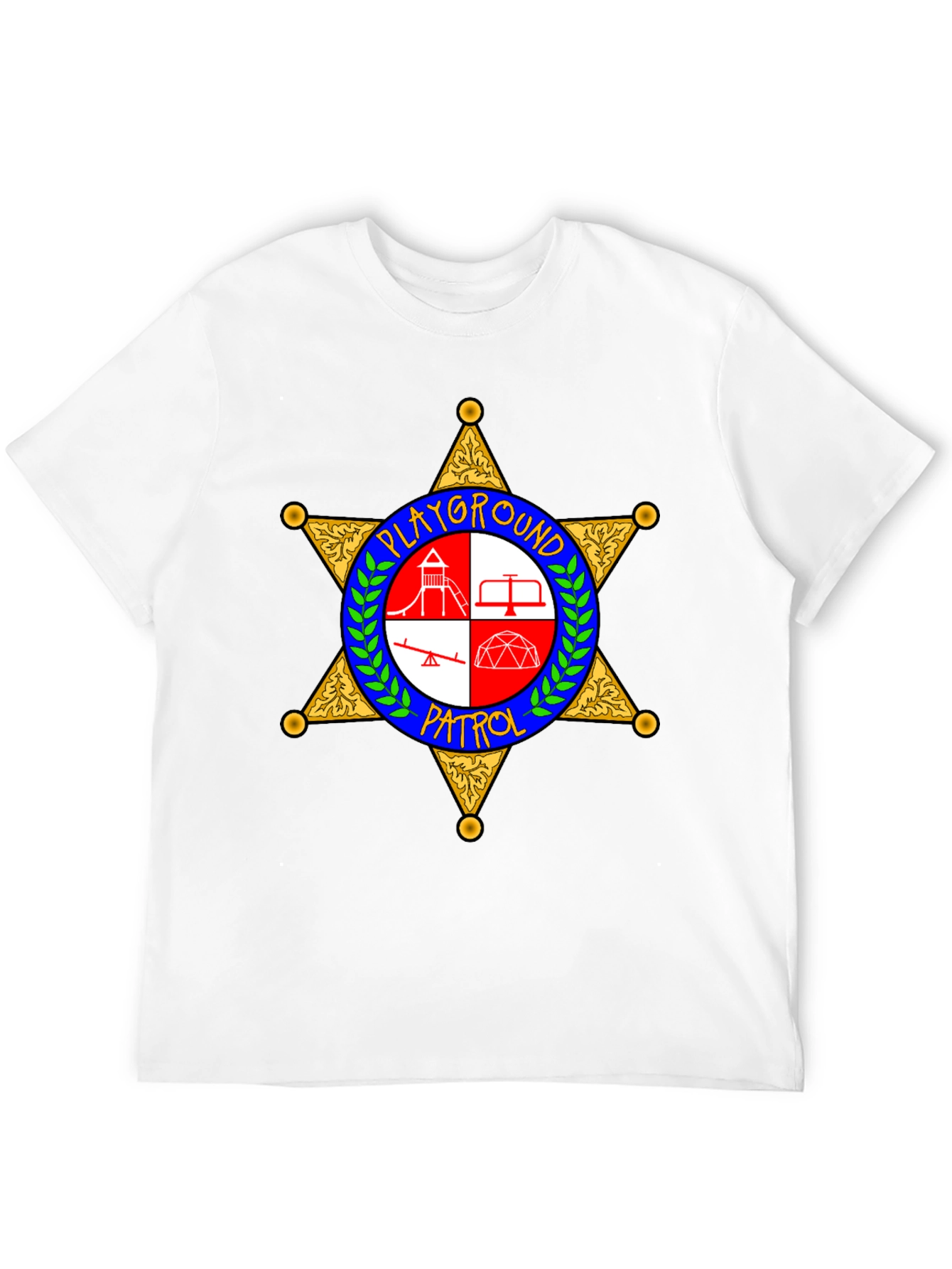 Black Playground Patrol Sheriff Star T-Shirt view 12