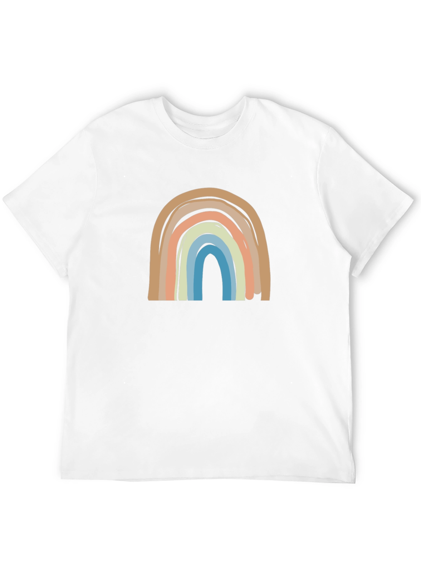 Black Boho Rainbow Graphic Tee - Casual Comfort view 12