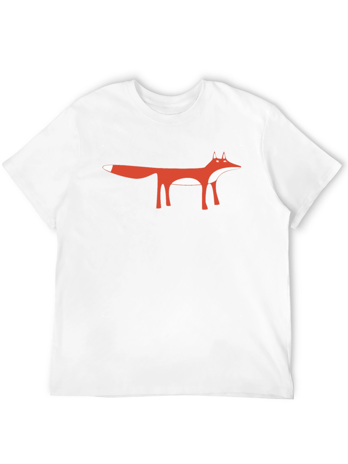 Black Fox Graphic Tee - Minimalist Animal Design Shirt view 12