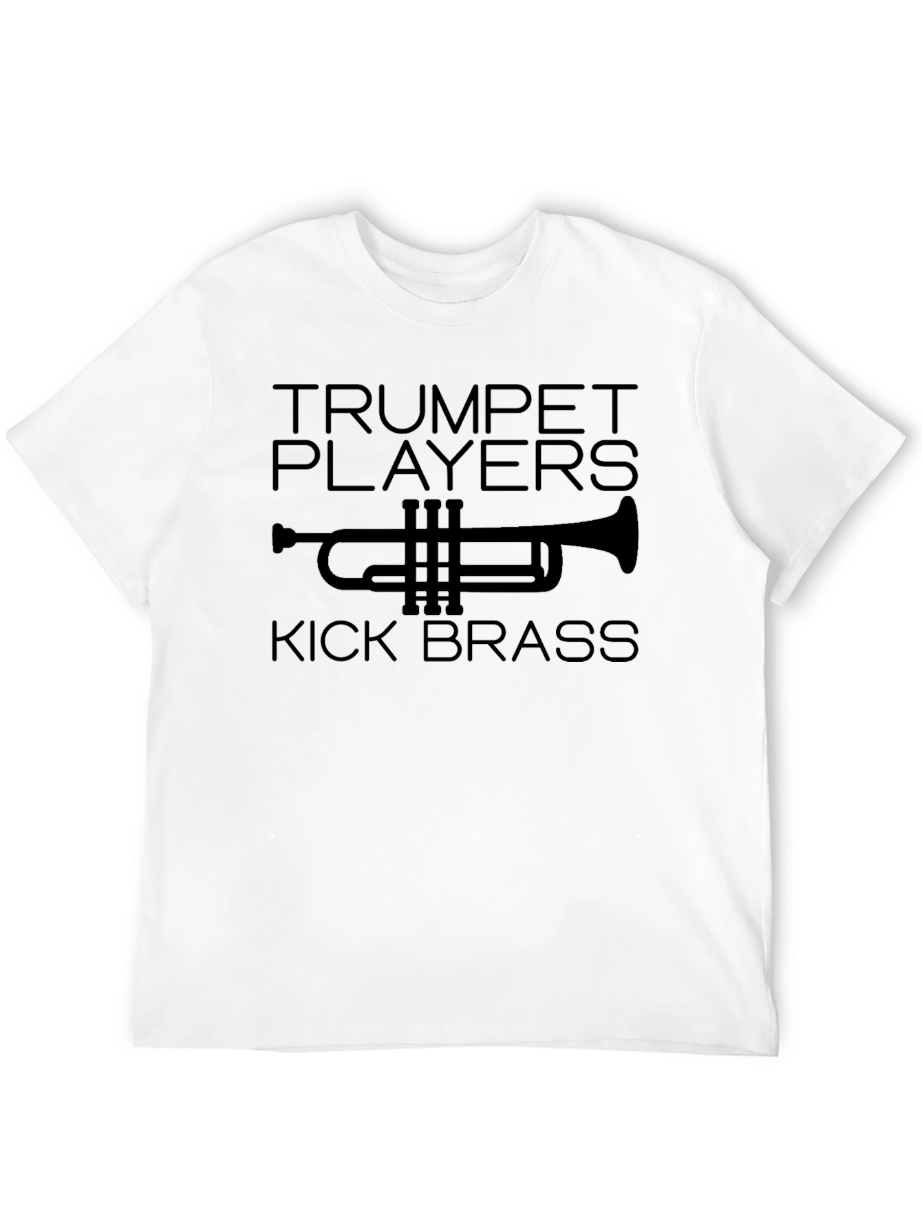 Black Trumpet Players Kick Brass T-Shirt view 12