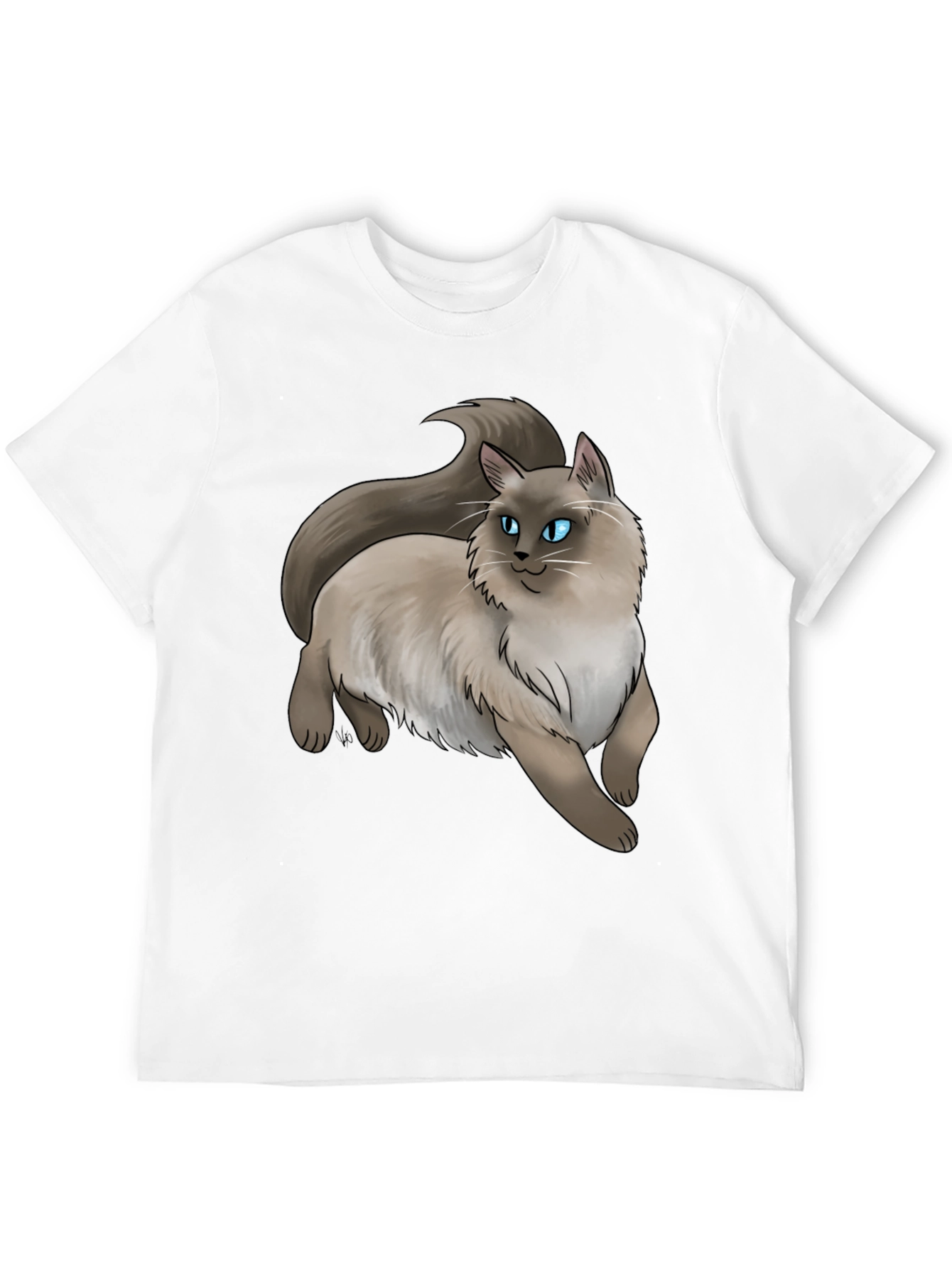 Black Ragdoll Cat T-Shirt - Cute Pet Graphic Tee view 12