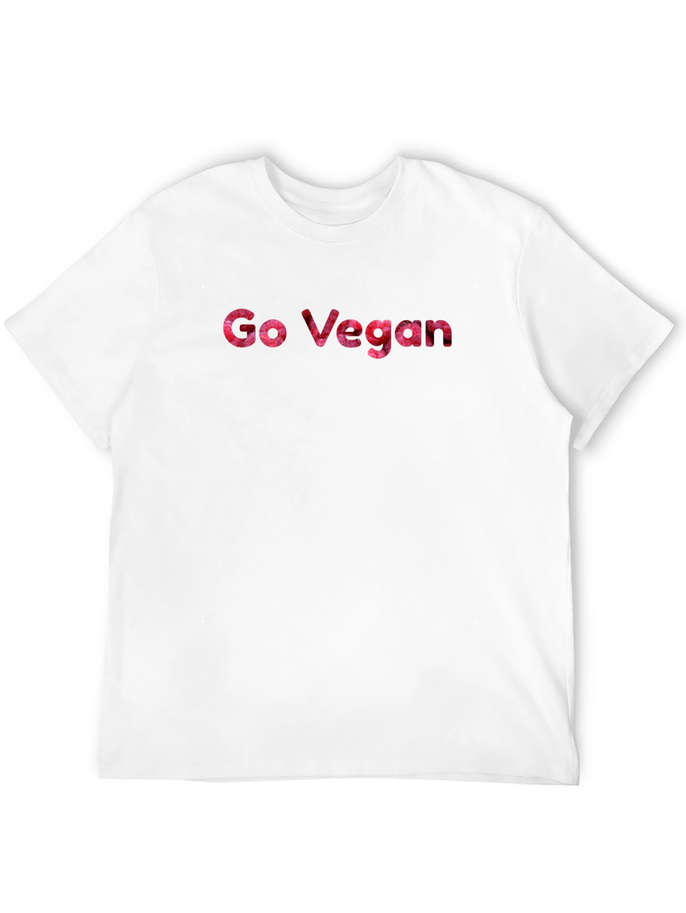 Black Go Vegan Graphic Tee - Black Unisex T-Shirt view 12