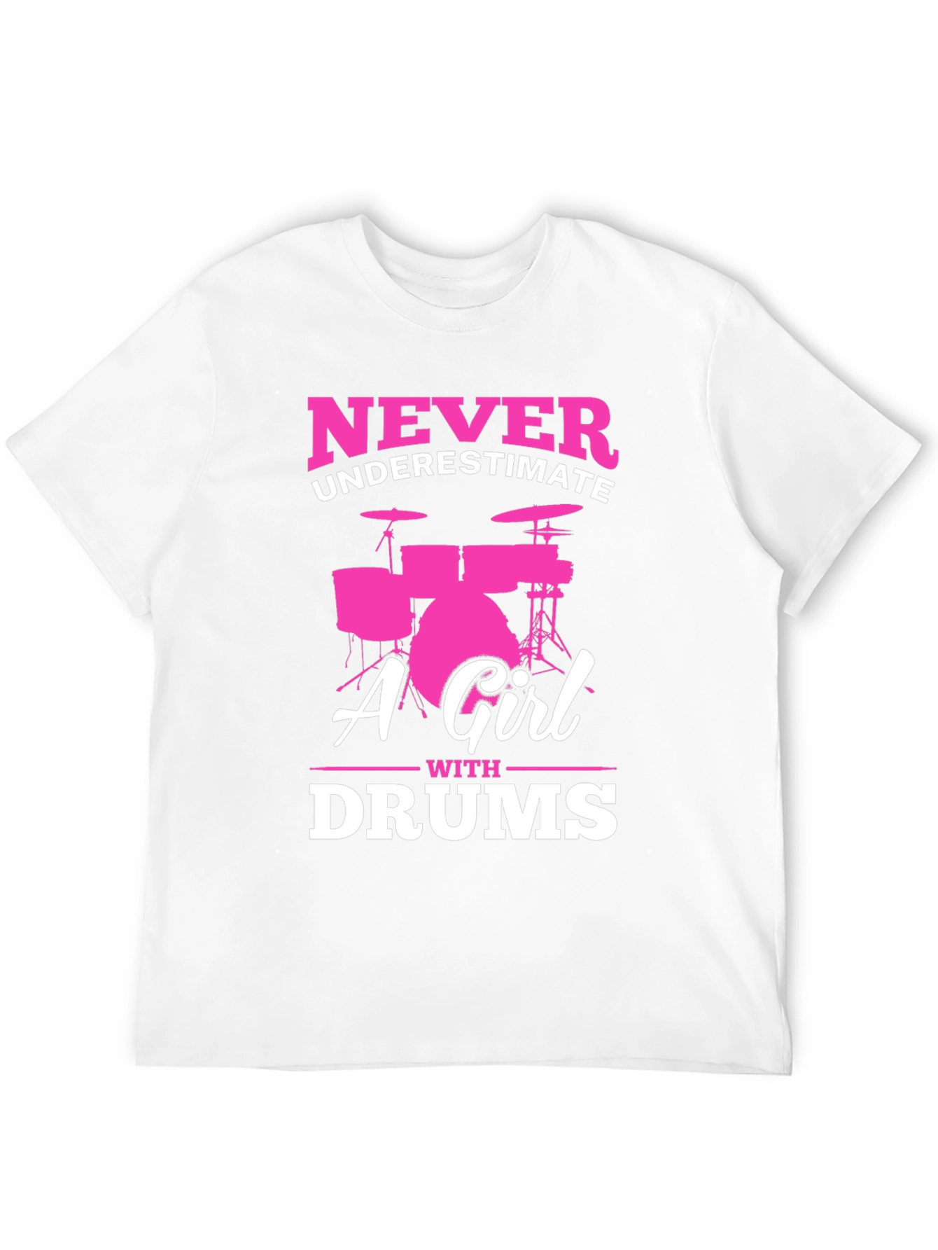 Black Never Underestimate A Girl With Drums T-Shirt view 12