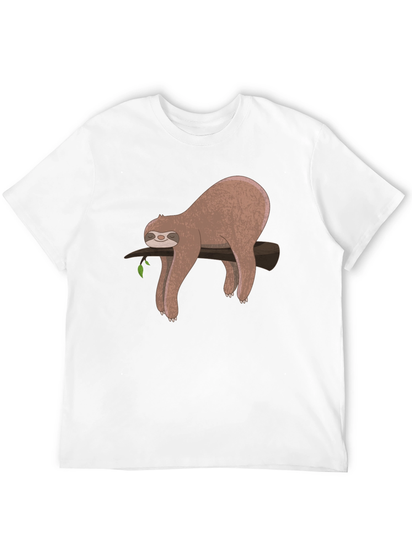 Black Lazy Sloth Graphic T-Shirt - Relaxed Fit view 12