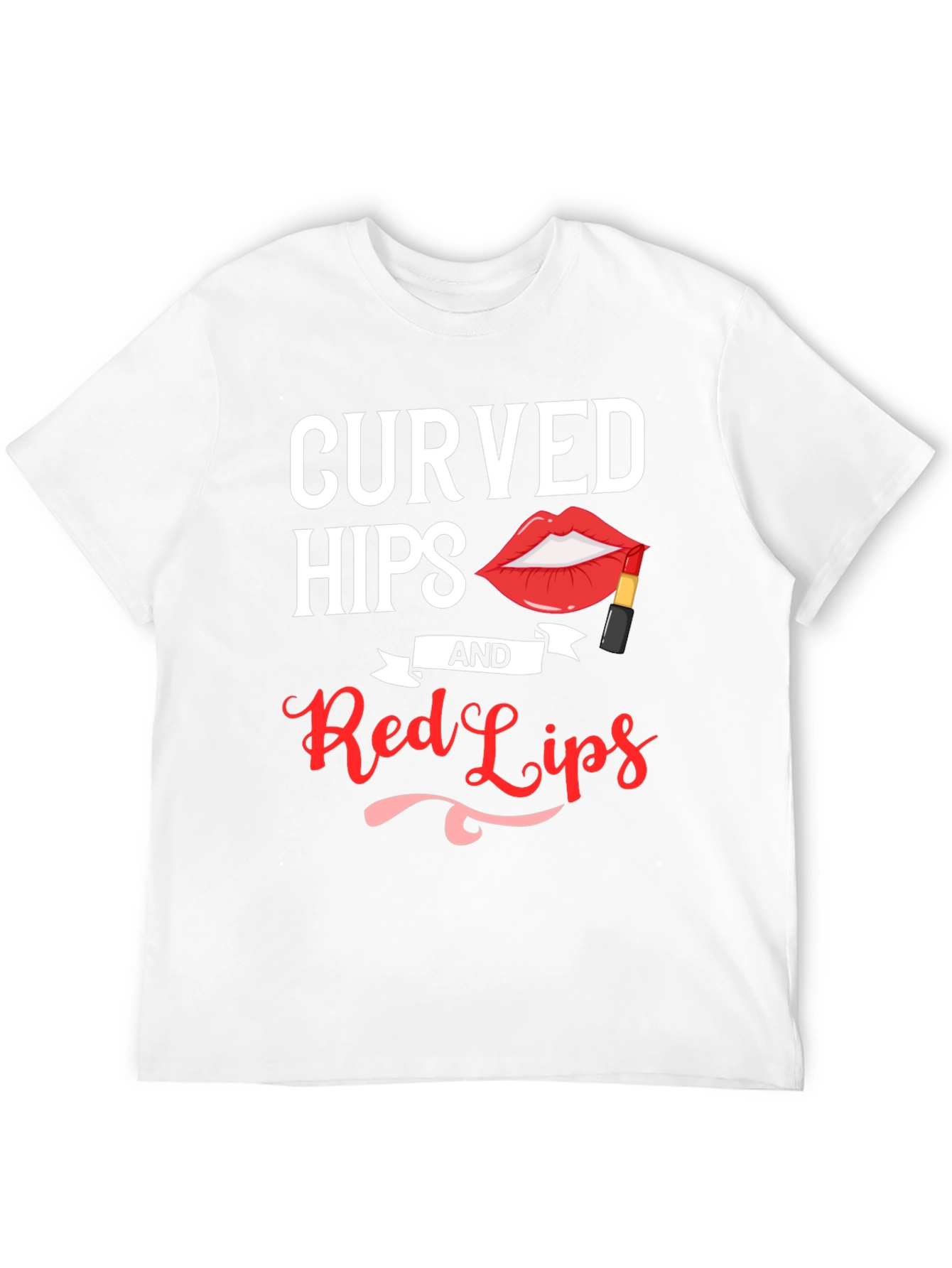 Curved Hips & Red Lips Graphic Tee - Unisex - 12