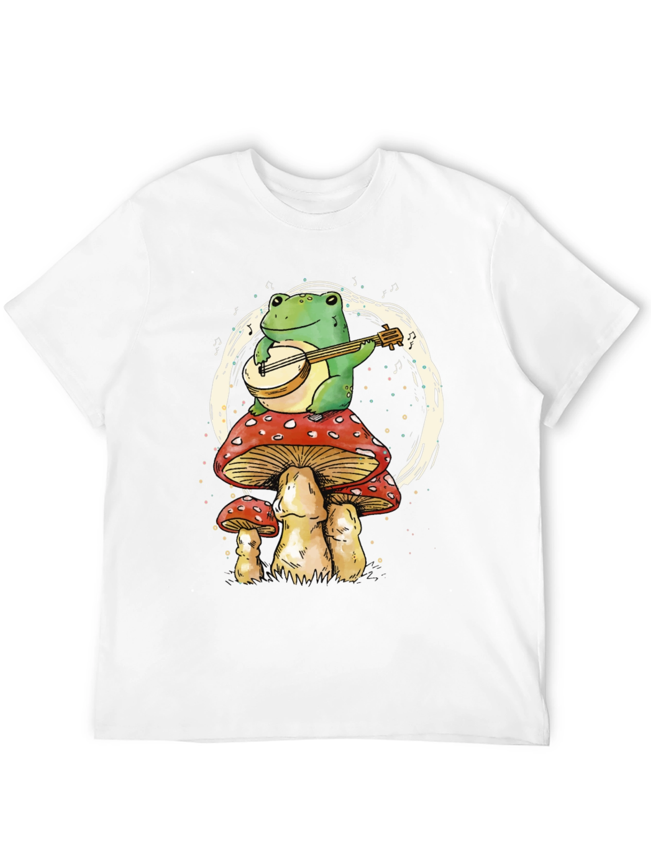 Black Frog on Mushroom T-Shirt view 12