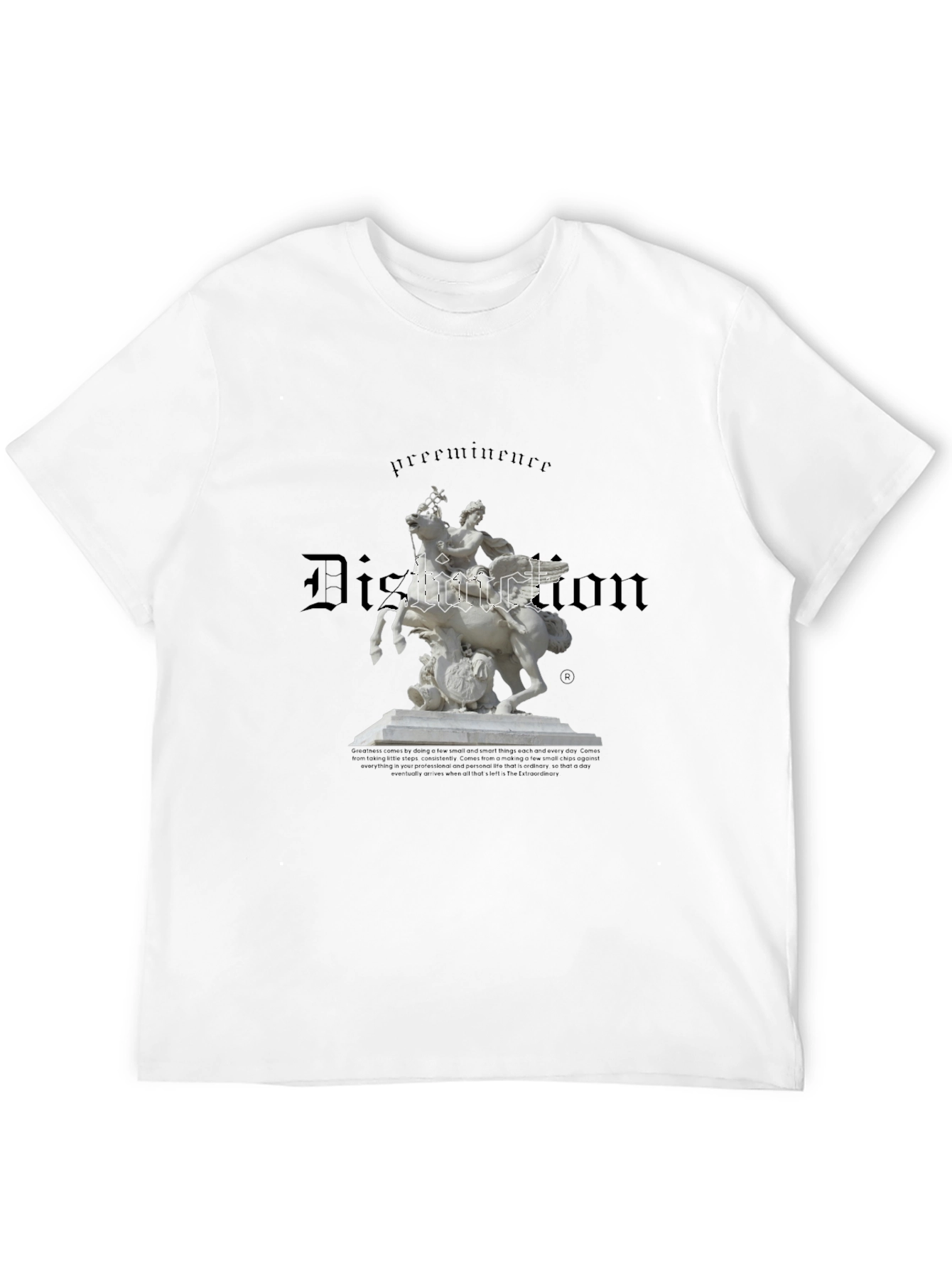 Black Statue Graphic Tee - Premium Cotton Blend view 12