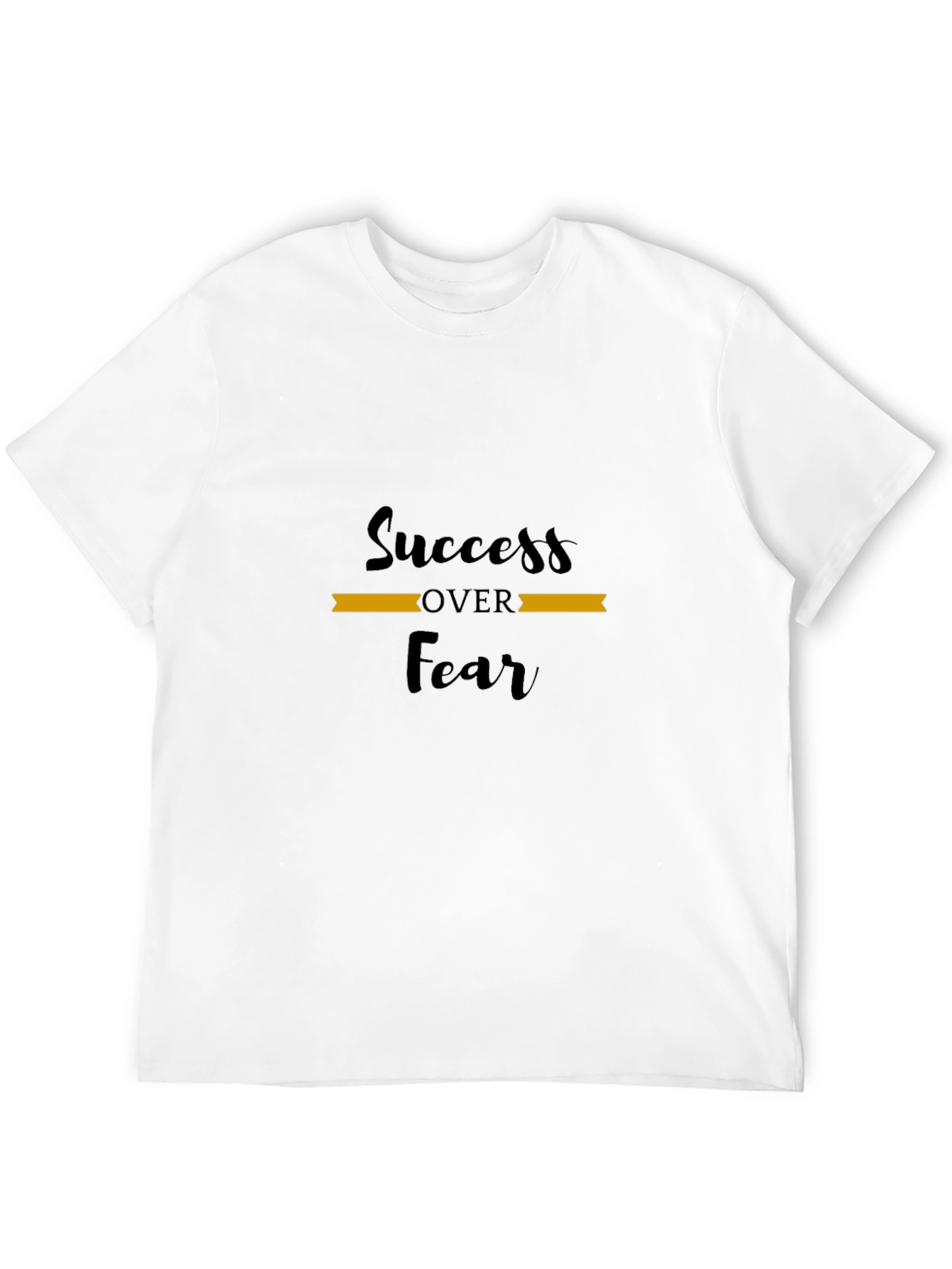 Black Success Over Fear Black T-Shirt view 12