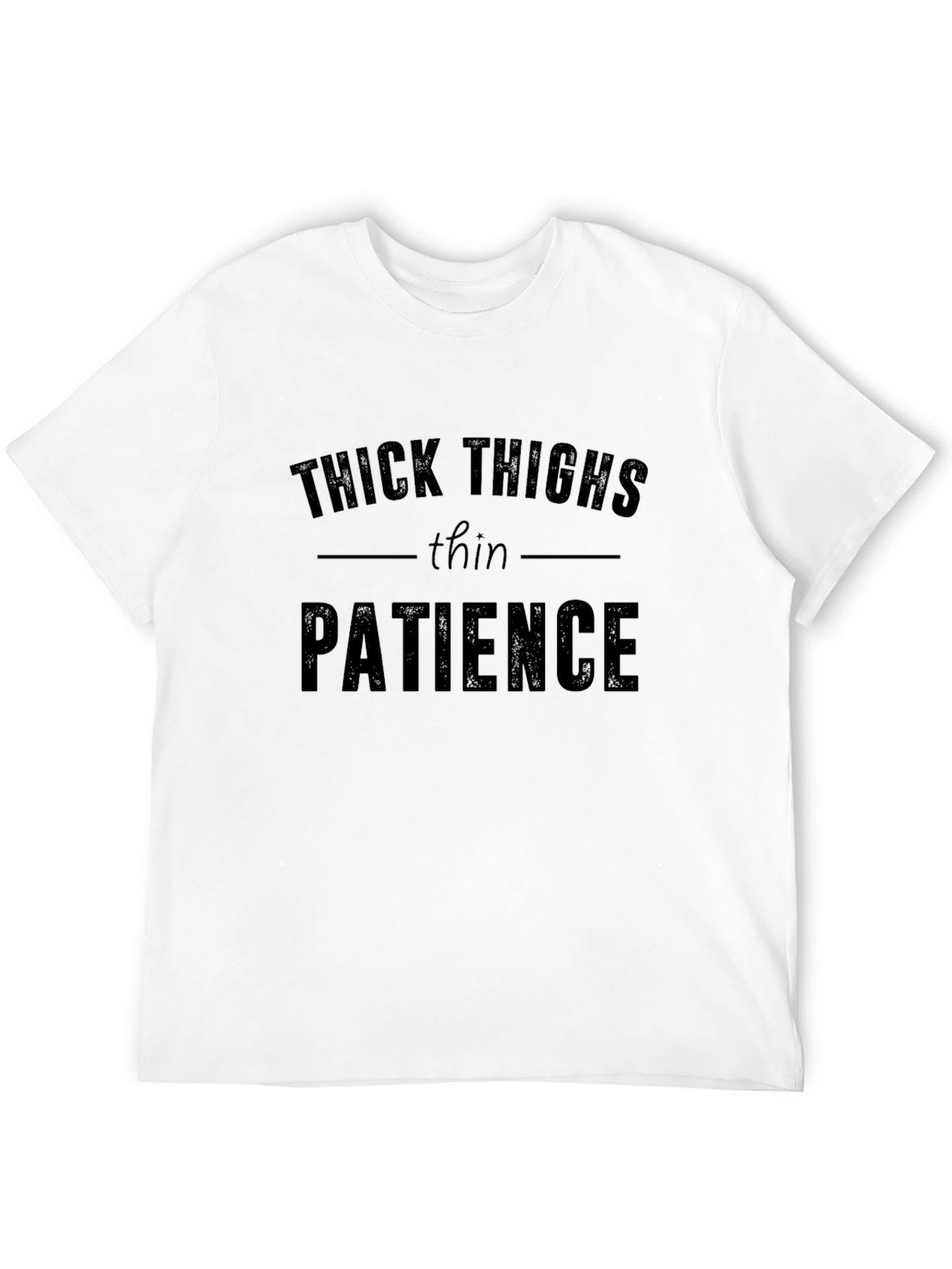 Black Thick Thighs Thin Patience Graphic Tee - Unisex view 12