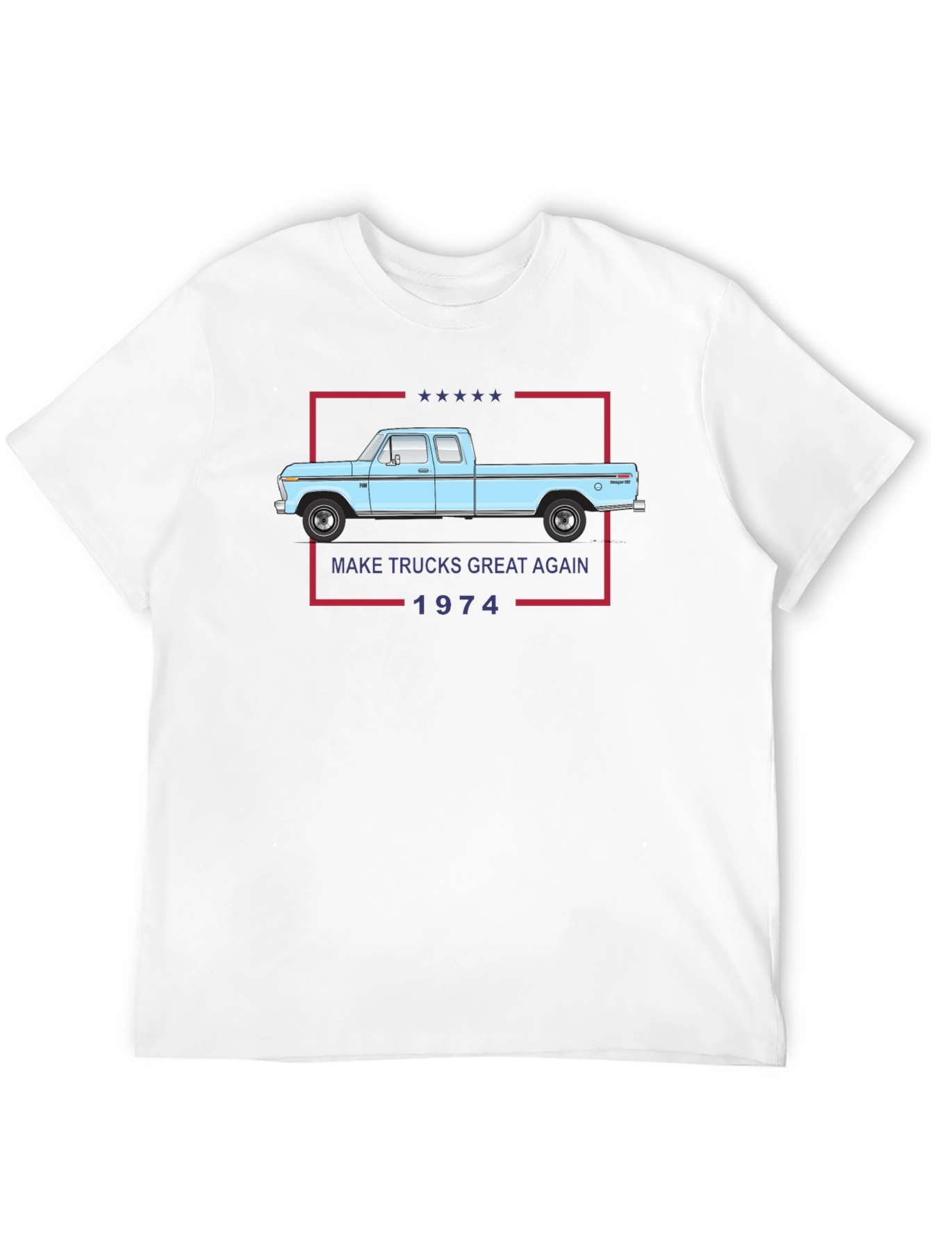 Black Make Trucks Great Again 1974 T-Shirt view 12