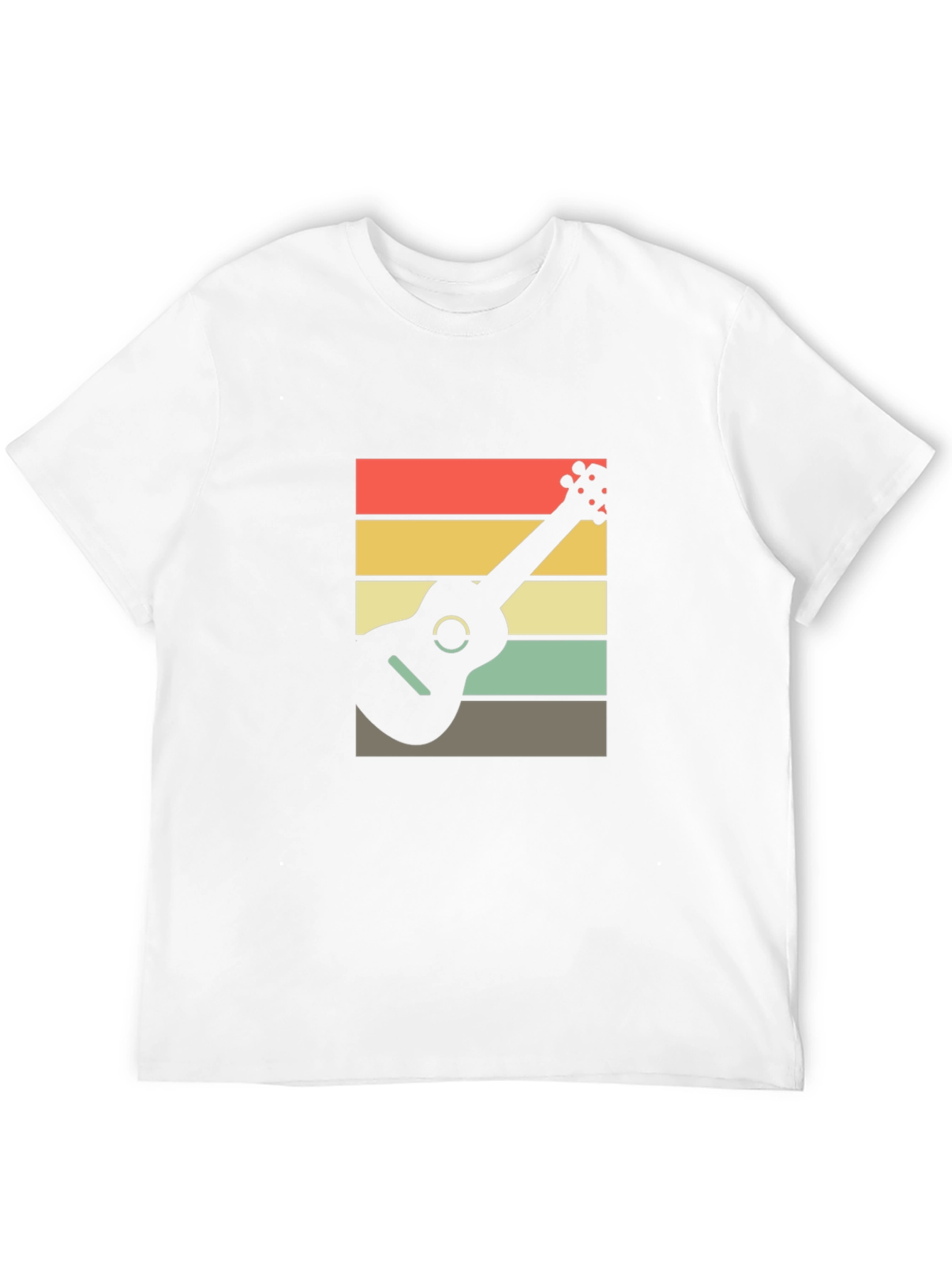 Black Retro Ukulele T-Shirt - Cool Musical Tee view 12