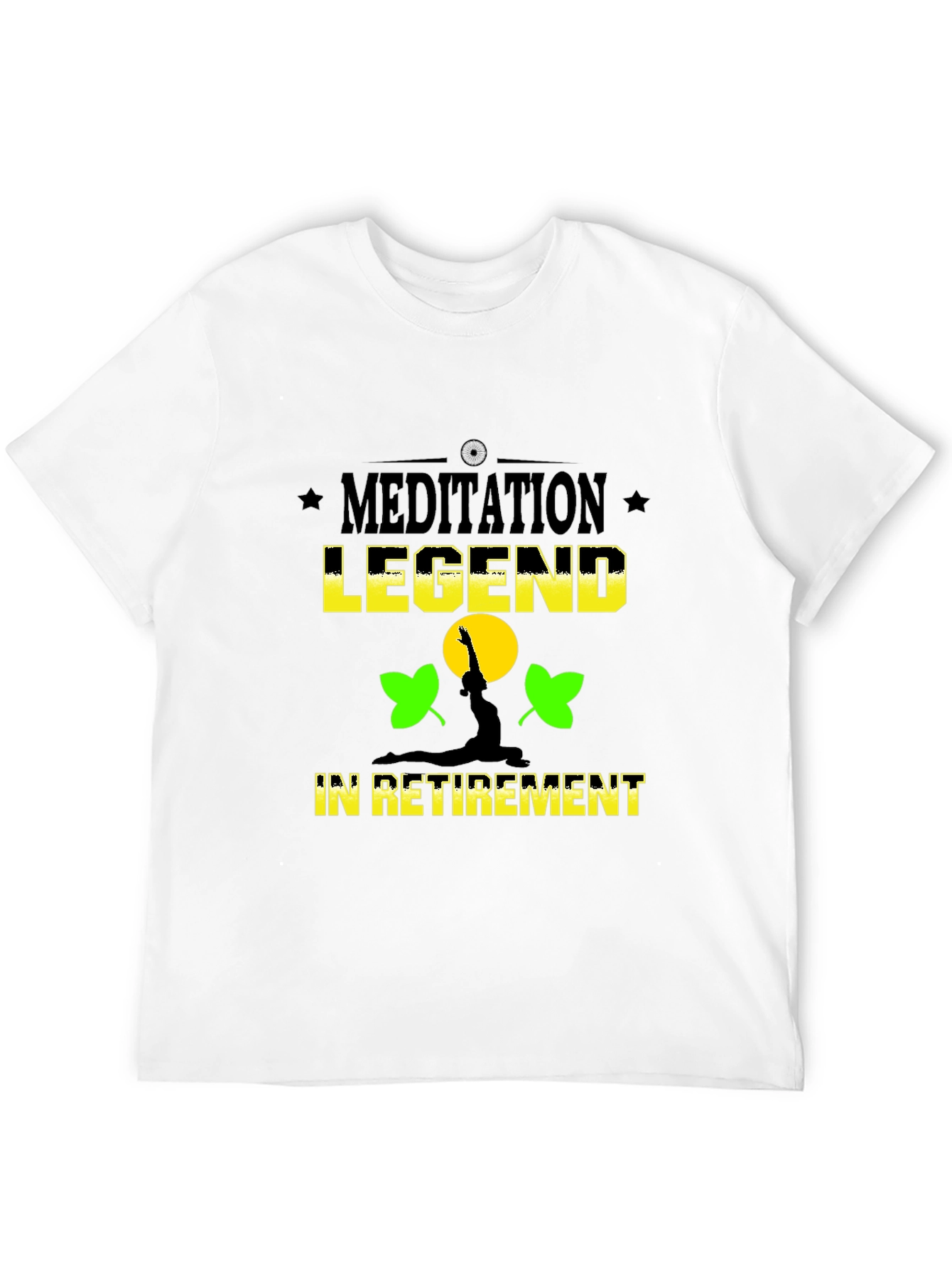 Black Meditation Legend Retirement T-Shirt - Relax in Style! view 12