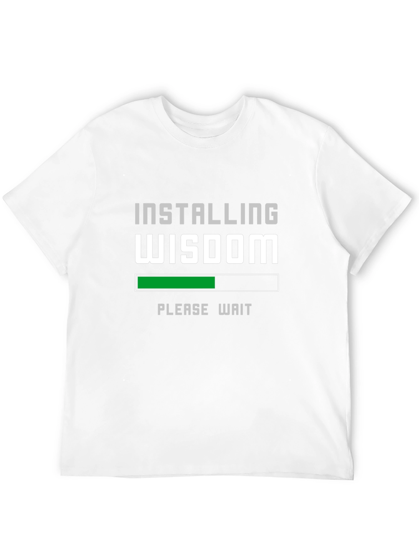 Black Installing Wisdom Funny Black T-Shirt view 12