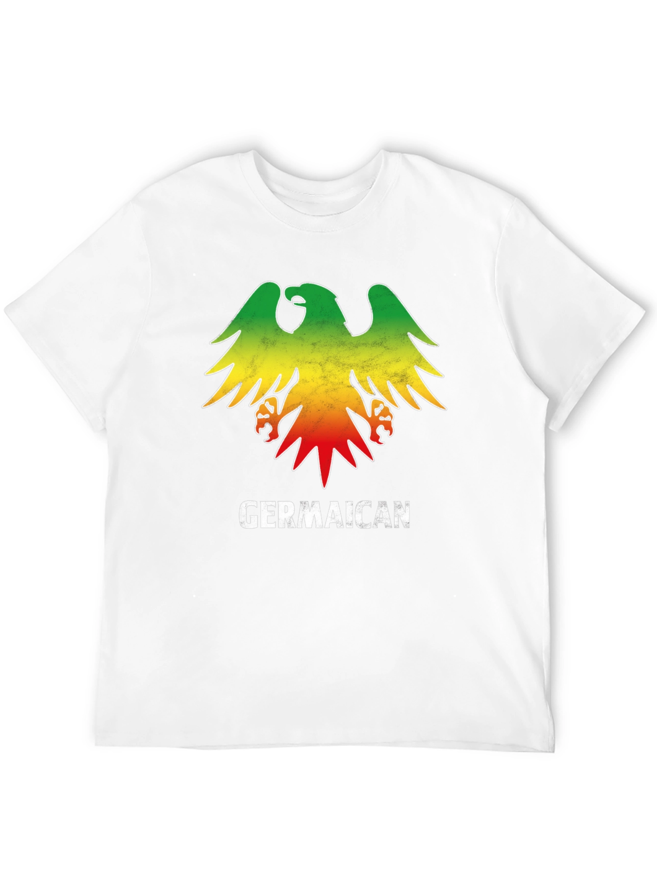 Germaican T-Shirt - German Jamaican Flag Eagle - 12