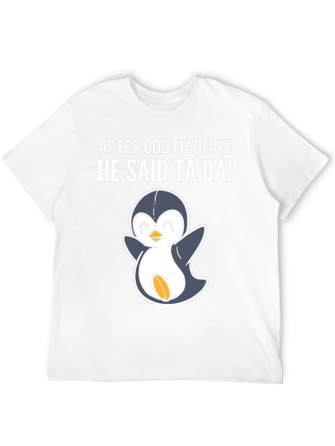 Black Funny Penguin Graphic T-Shirt view 12