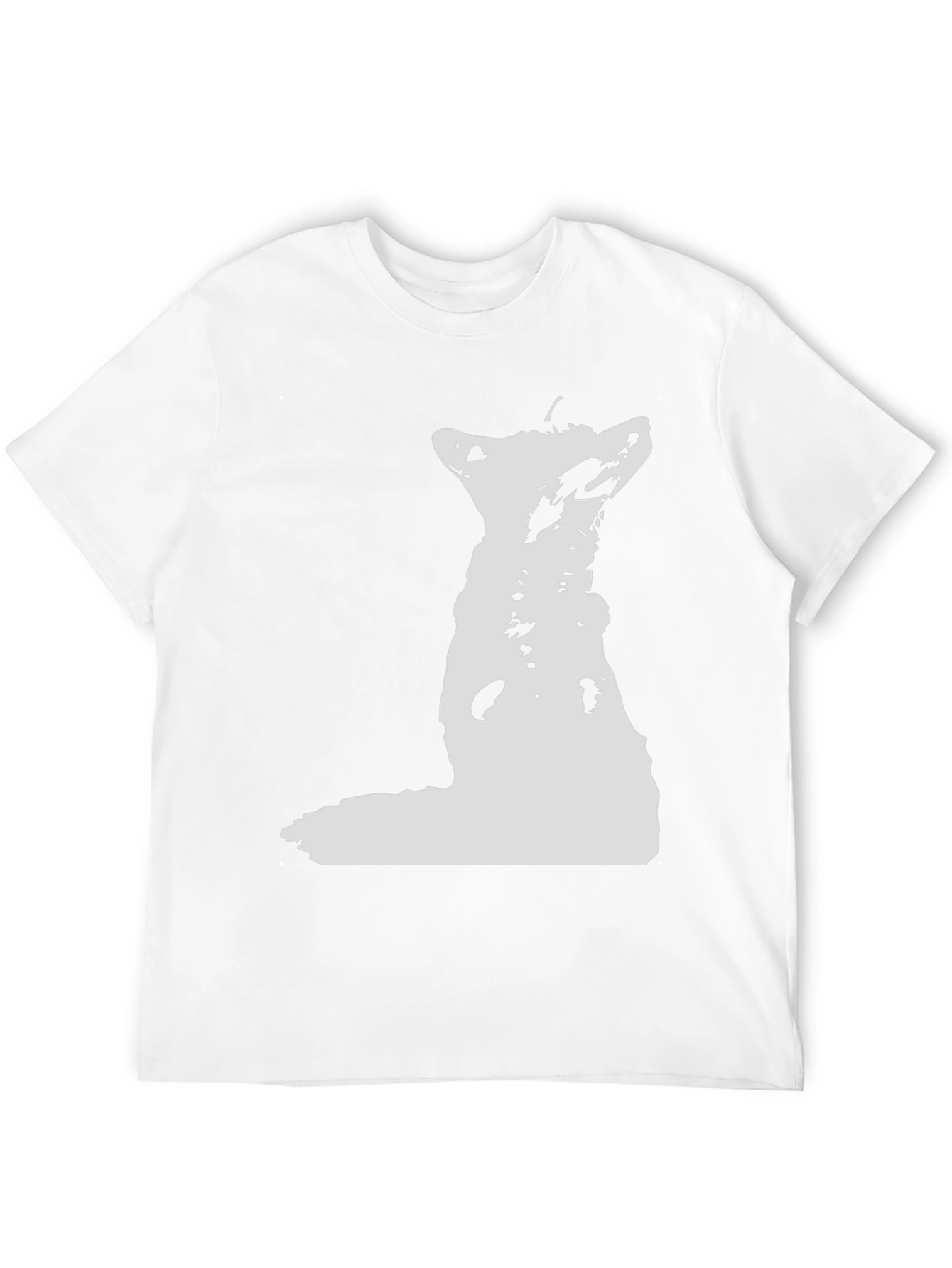 Black White Wolf Graphic Black Tee view 12