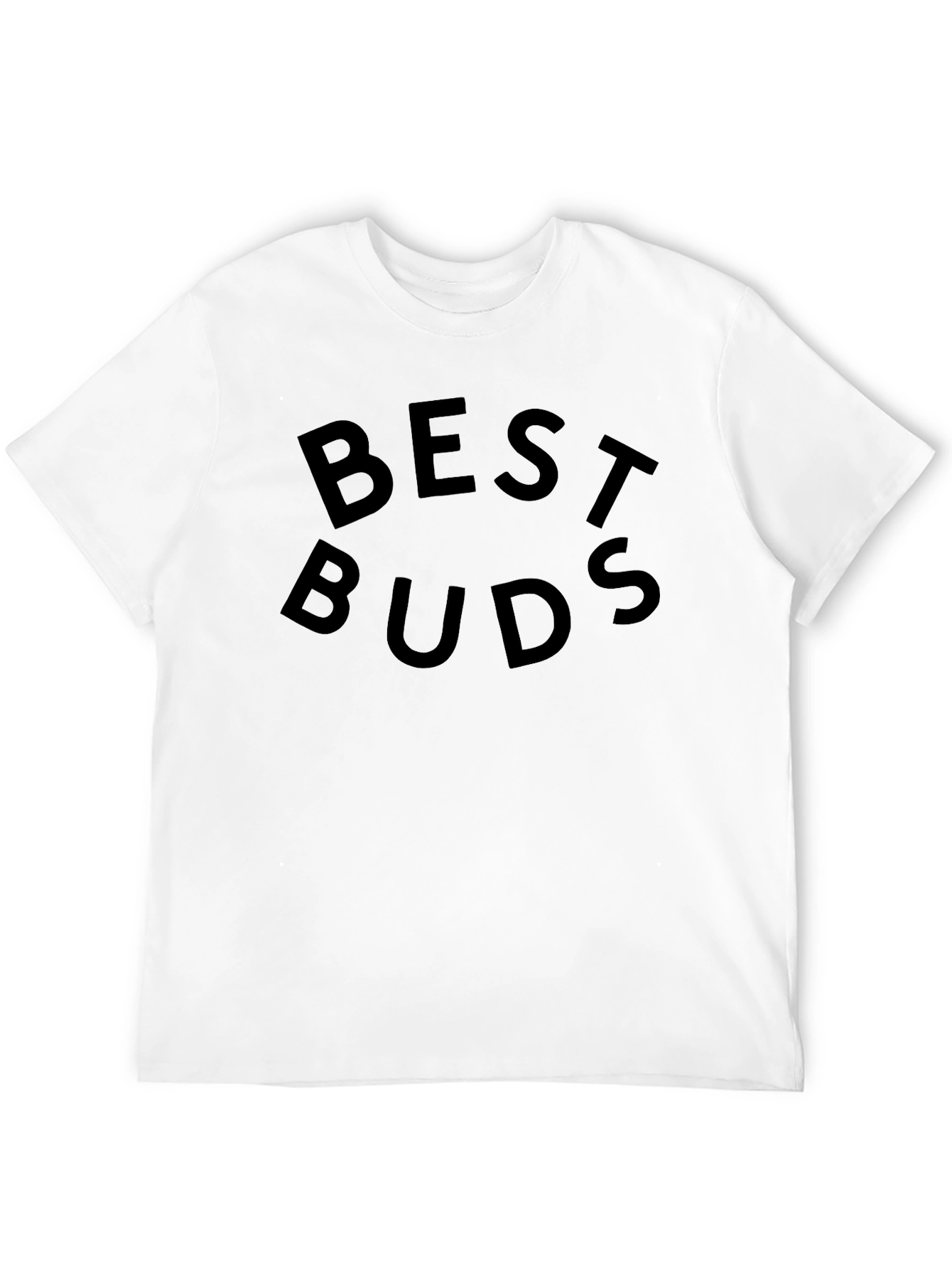 Black Best Buds Graphic Tee - Black Crewneck T-Shirt view 12