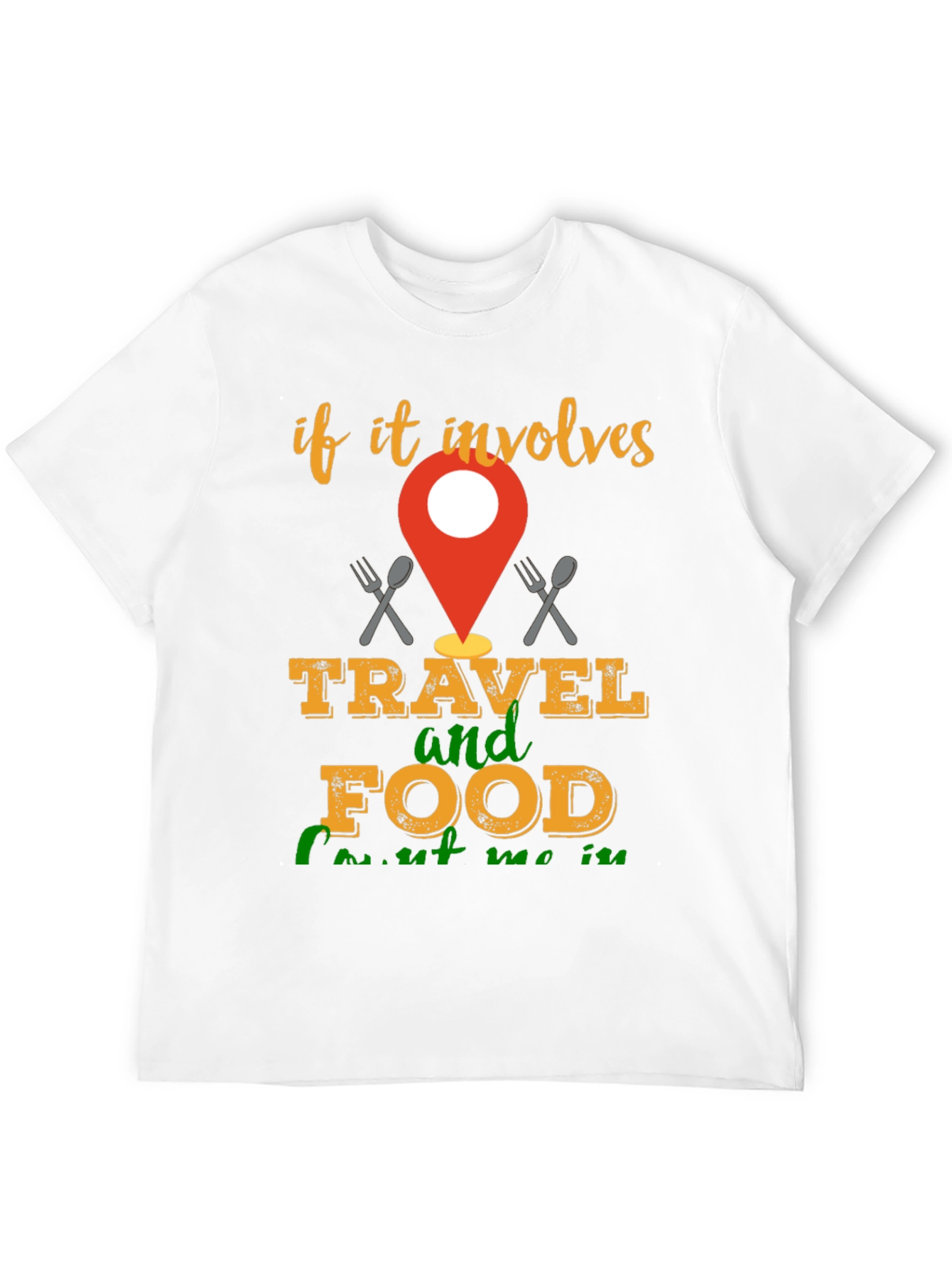 Black Travel & Food T-Shirt - Involve Me! view 12