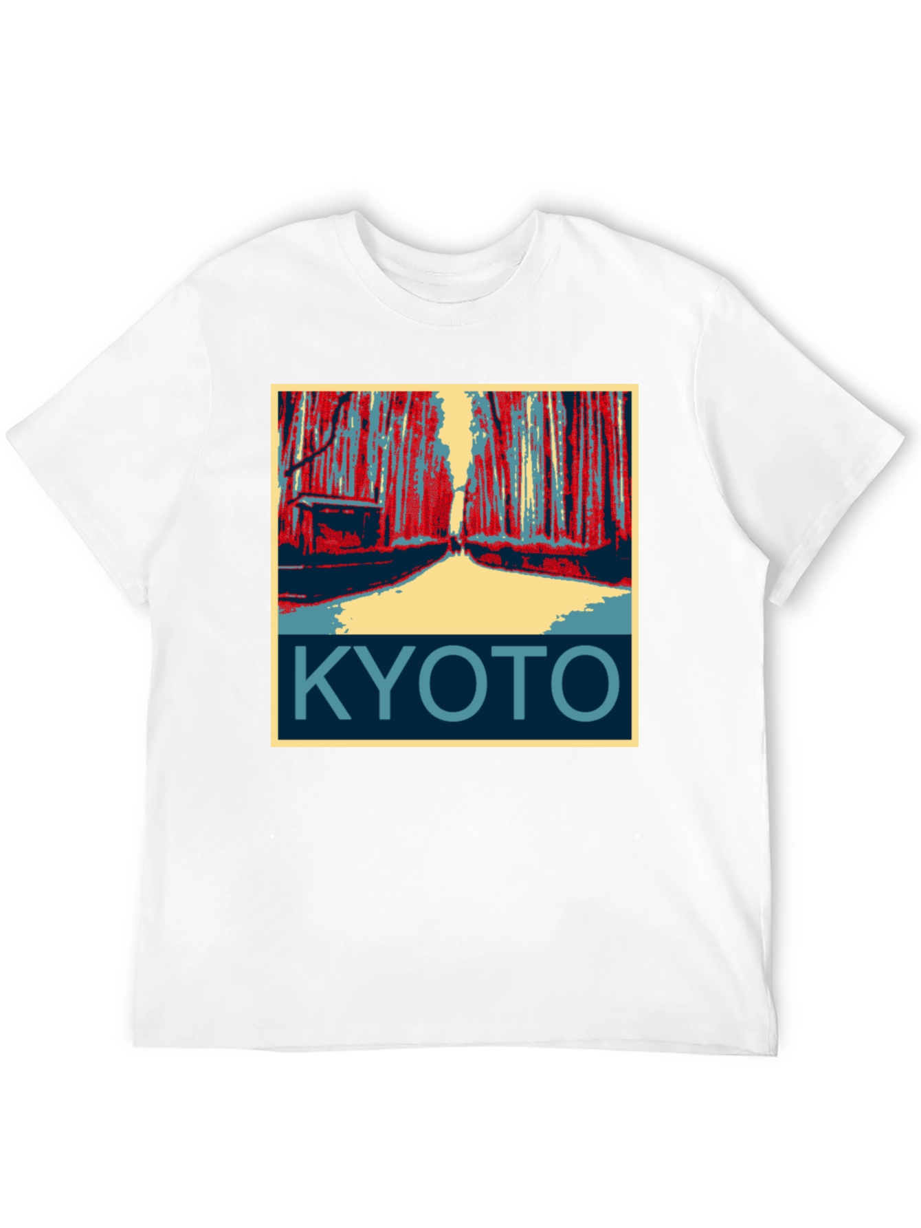 Black Kyoto Japan Graphic T-Shirt  view 12