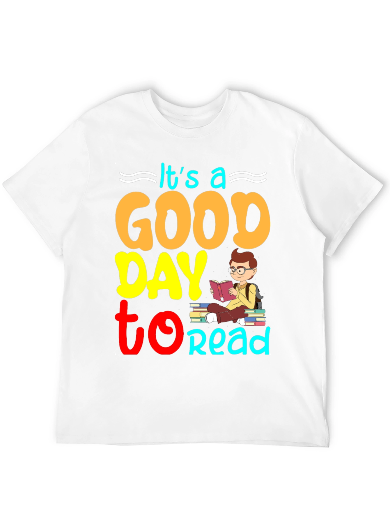 Black It's a Good Day to Read T-Shirt view 12