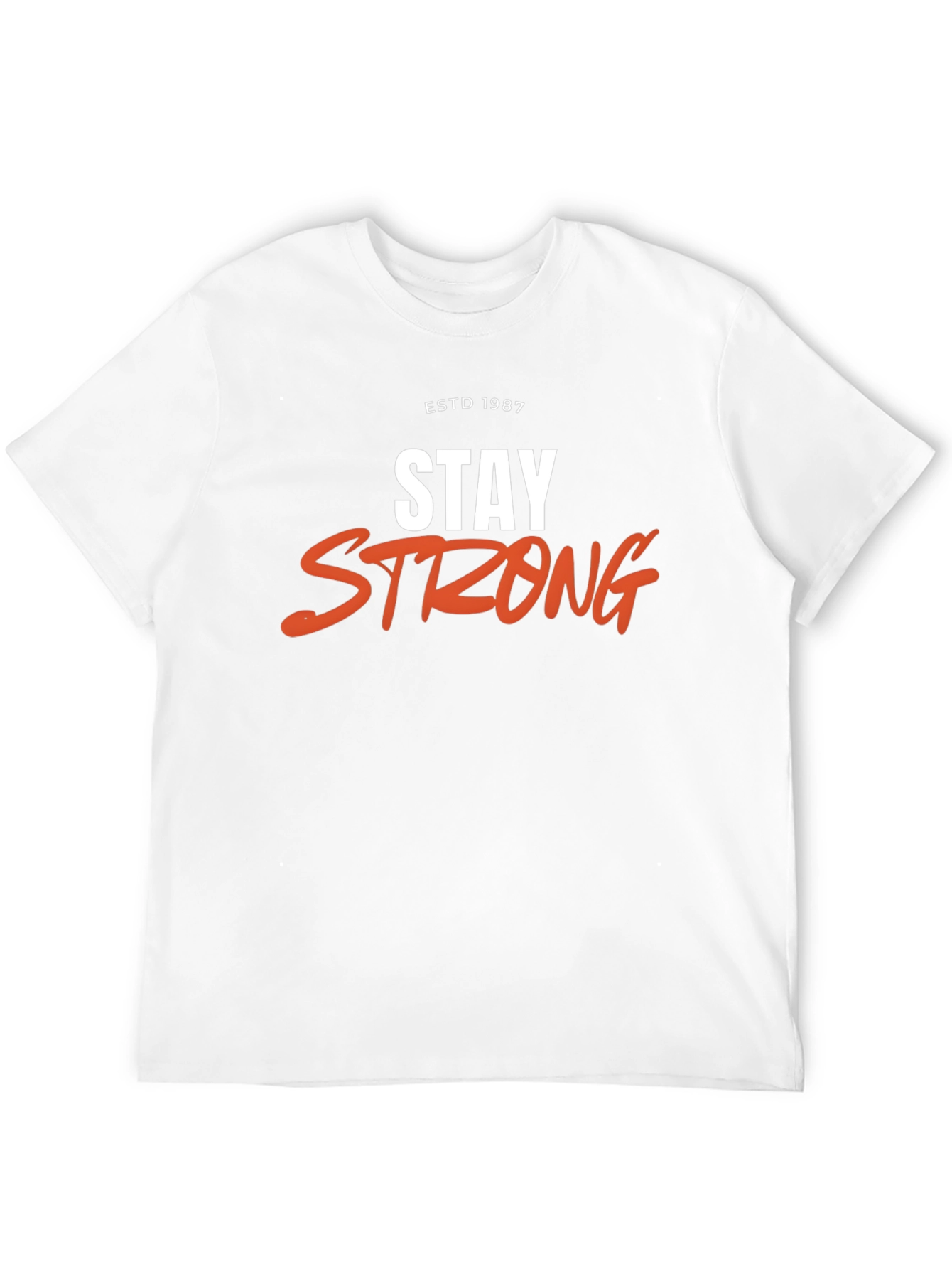 Black Stay Strong Graphic Tee - ESTD 1987 Black T-Shirt view 12