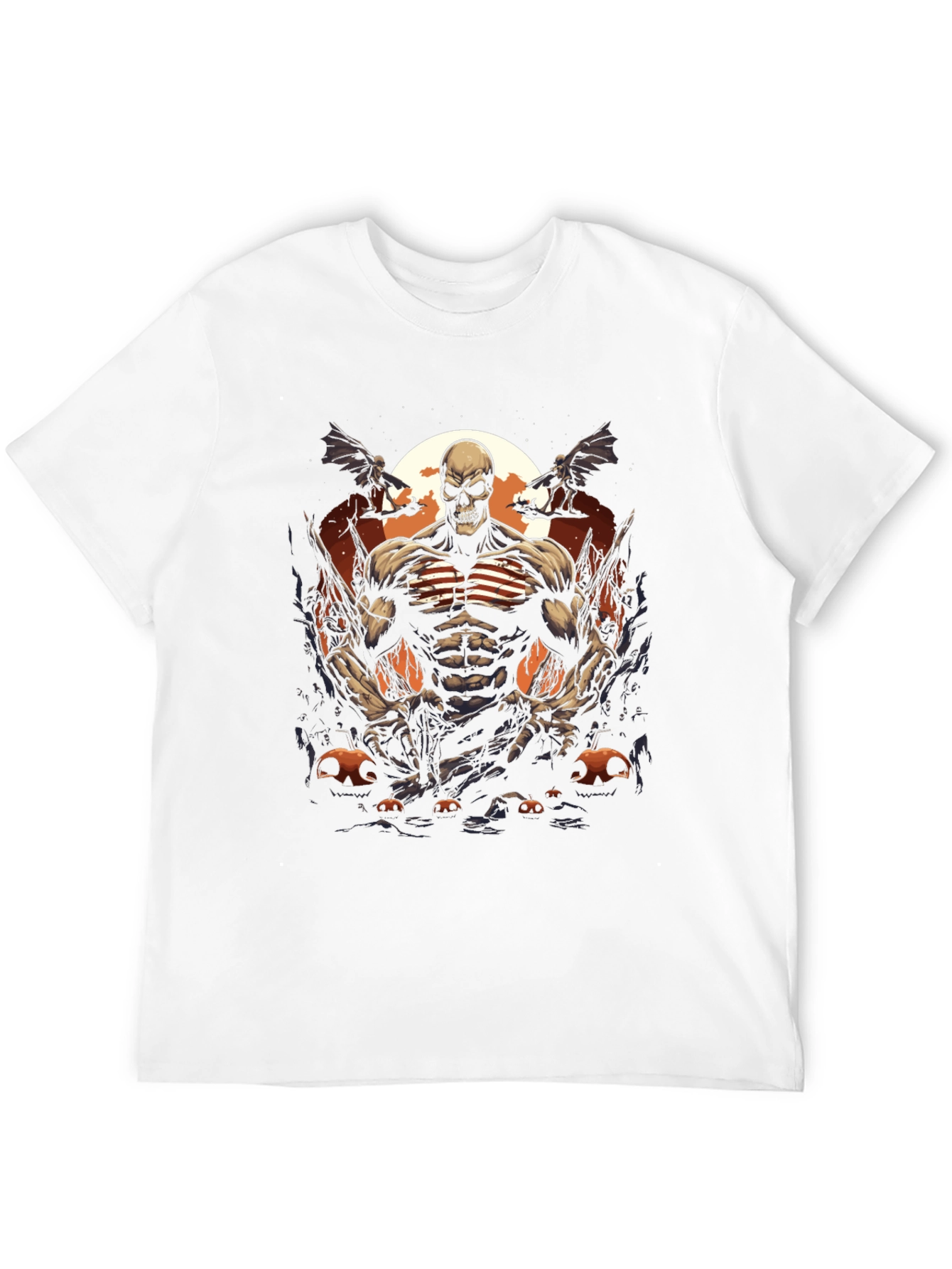 Black Skull Patriot Halloween Graphic Tee view 12