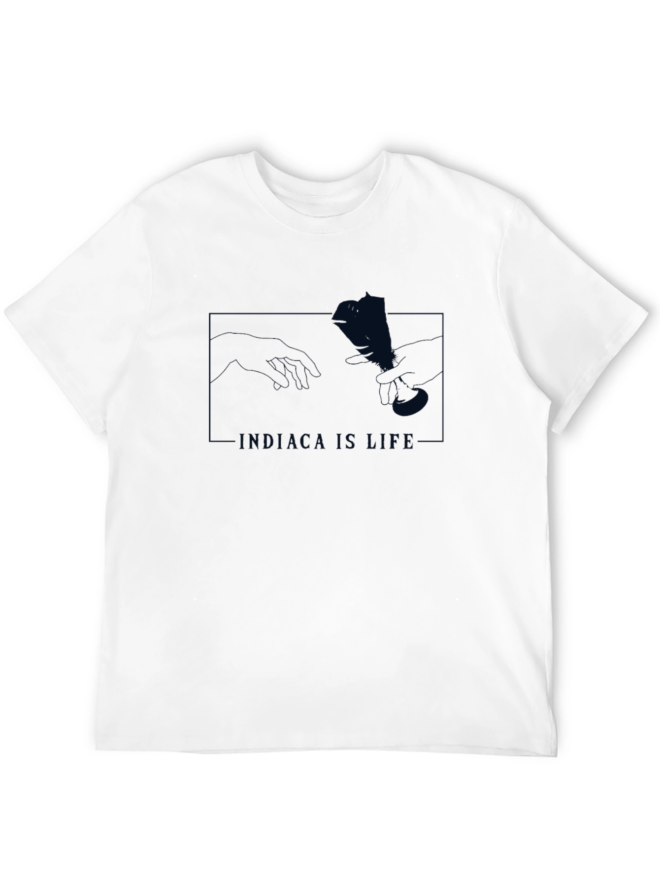 Black Indiaca Is Life Graphic Tee - Black view 12