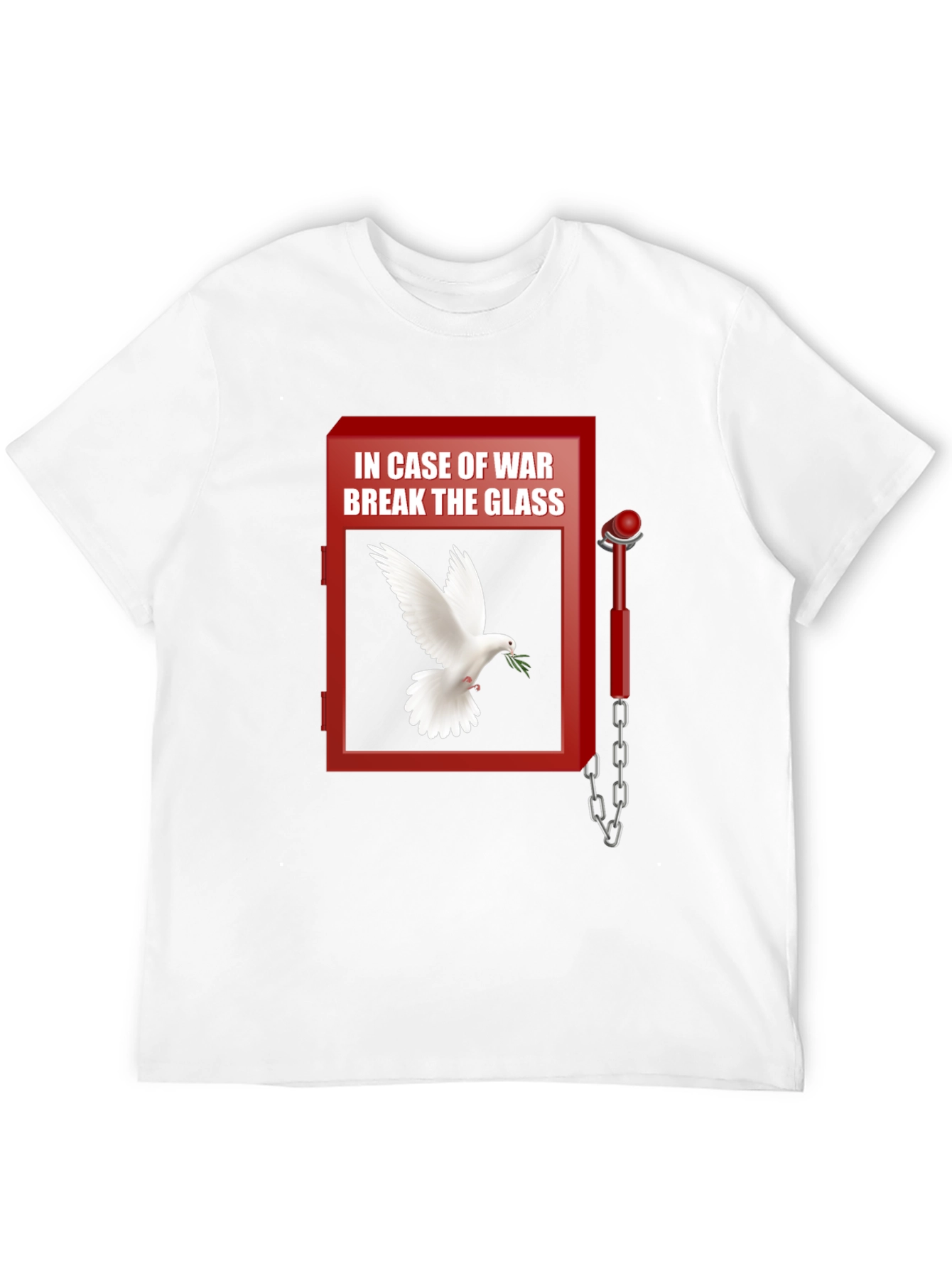 Black Peace Dove T-Shirt - Break Glass In Case of War view 12
